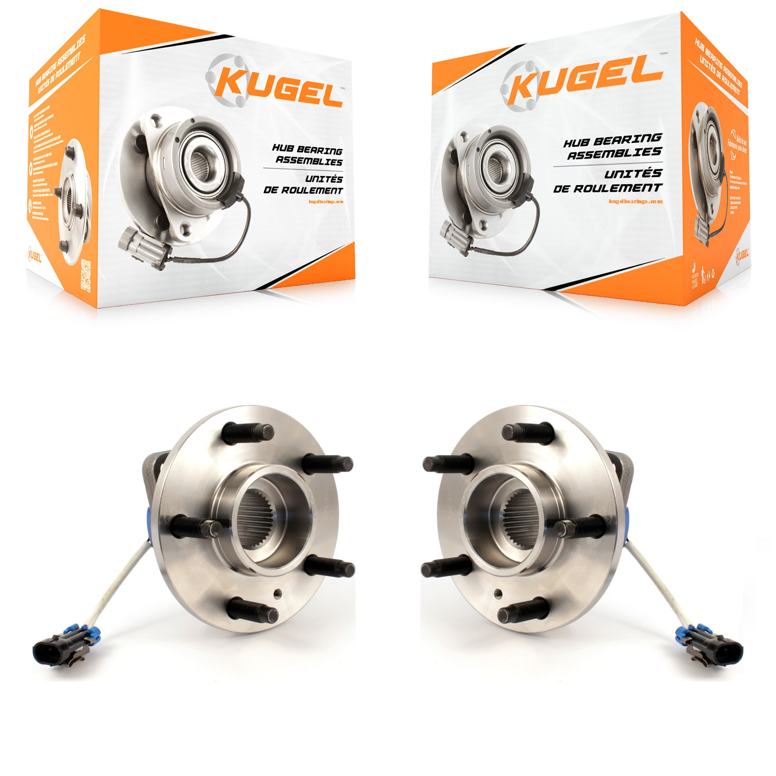 Kugel - K70-100254 - Front Wheel Bearing and Hub Assembly Kits image 1