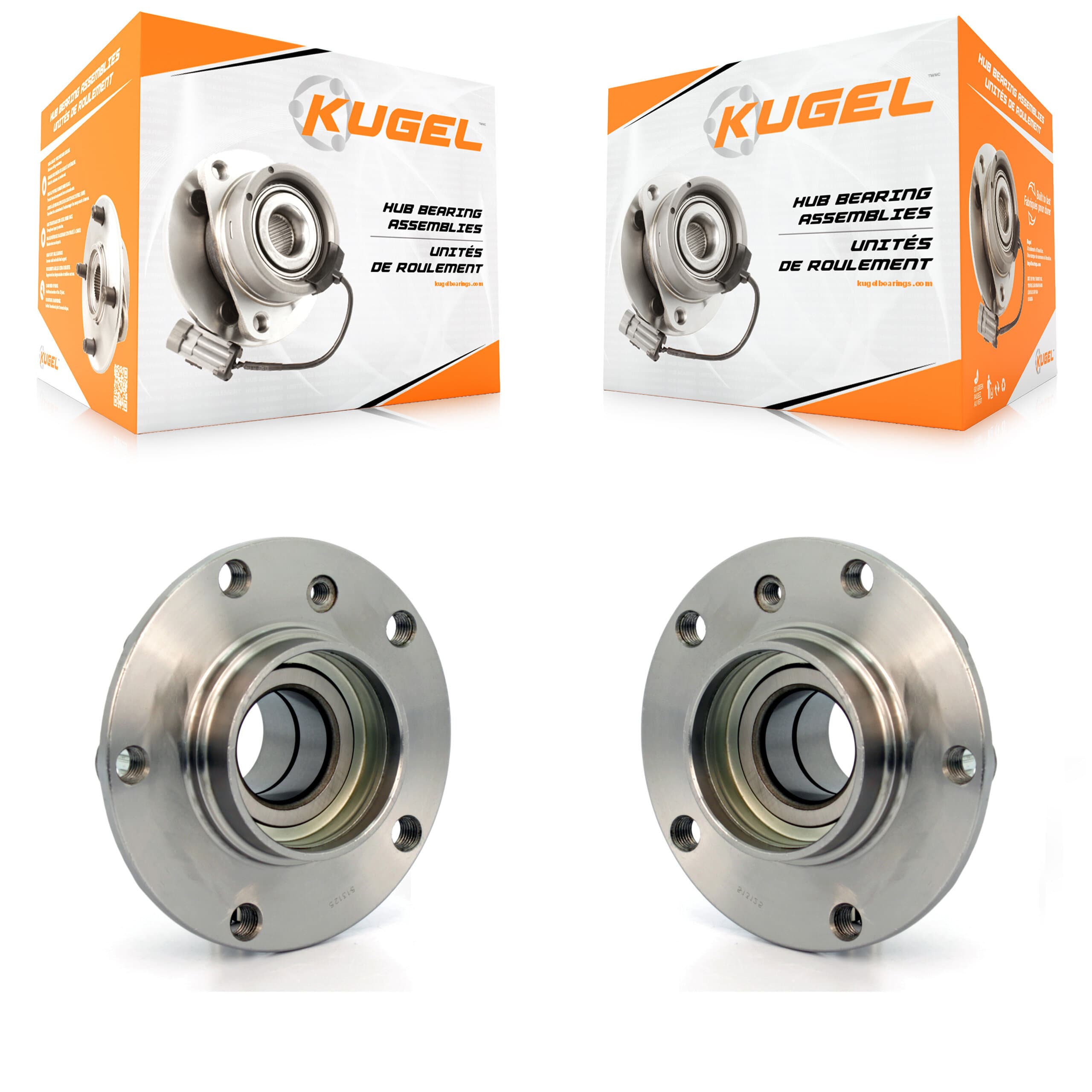 Kugel - K70-100258 - Front Wheel Bearing and Hub Assembly Kits image 1