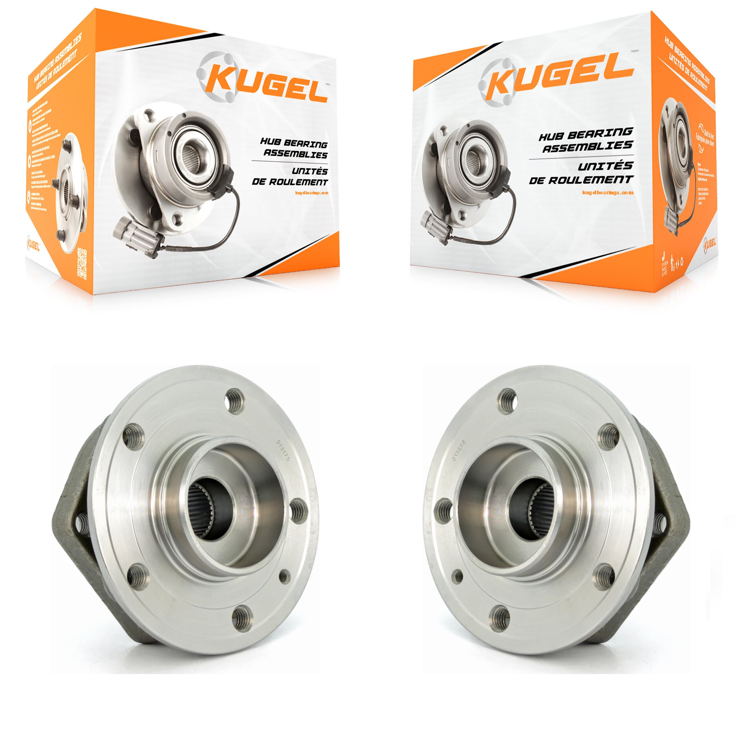 Kugel - K70-100269 - Front Wheel Bearing and Hub Assembly Kits image 1