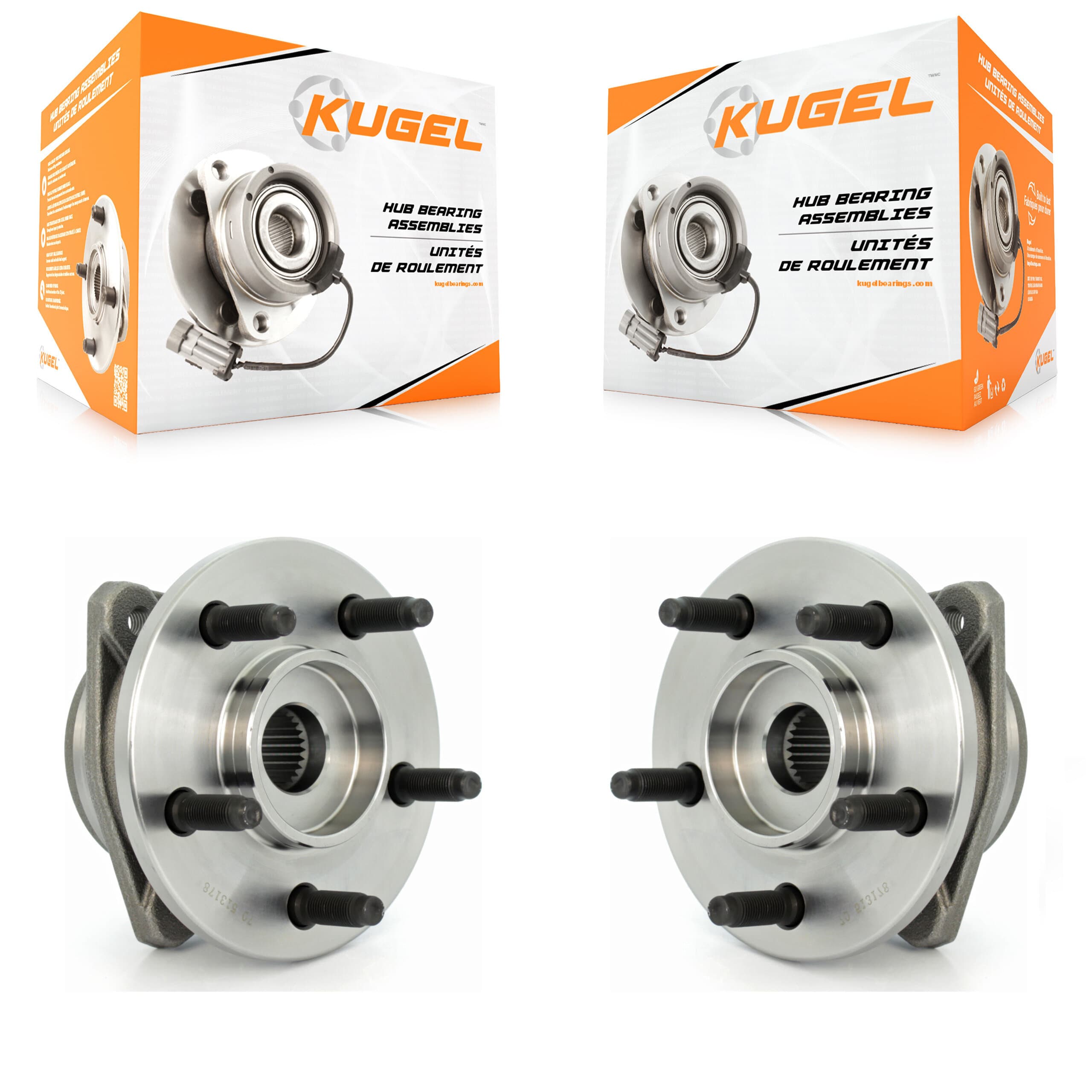 Kugel - K70-100270 - Front Wheel Bearing and Hub Assembly Kits image 1