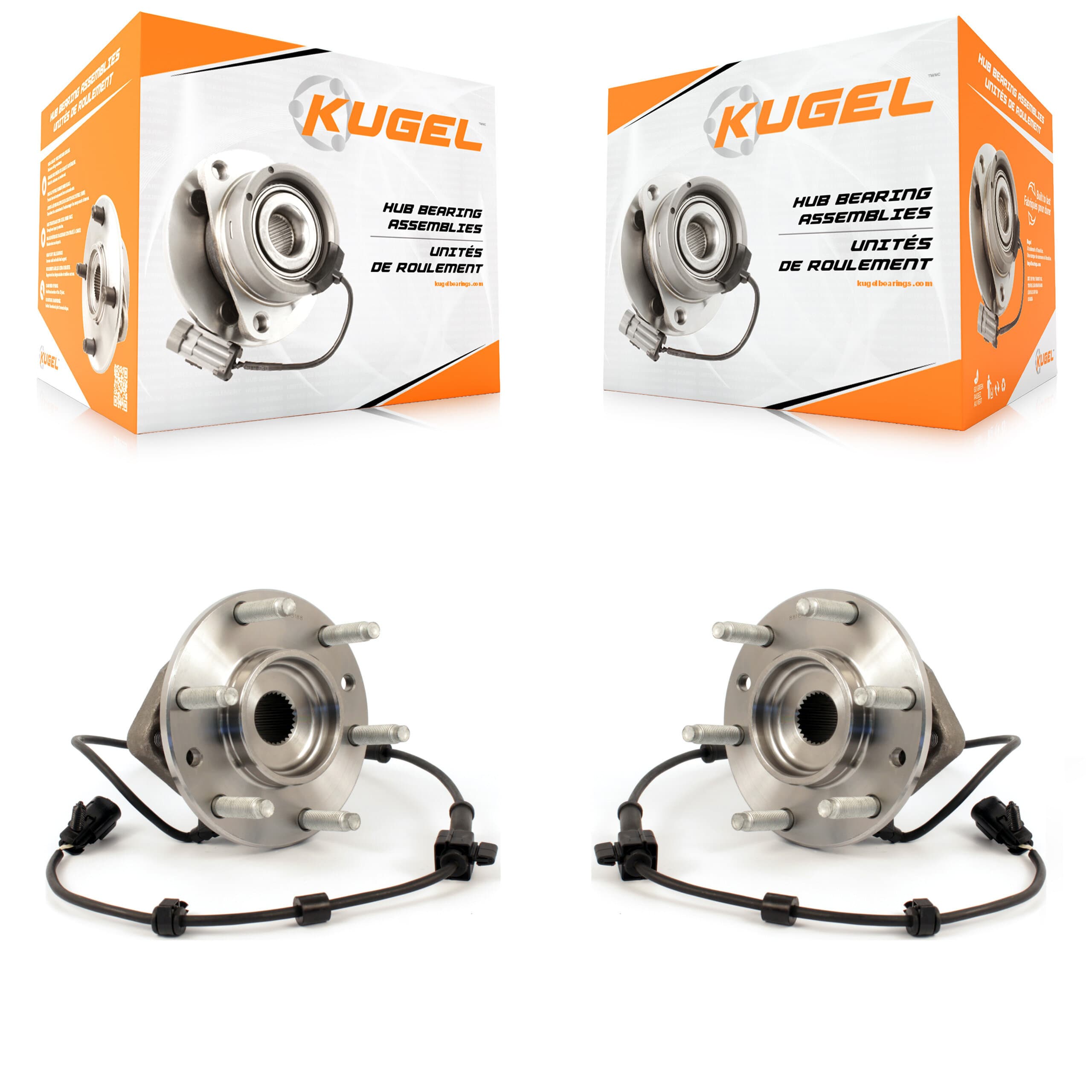 Kugel - K70-100272 - Front Wheel Bearing and Hub Assembly Kits image 1