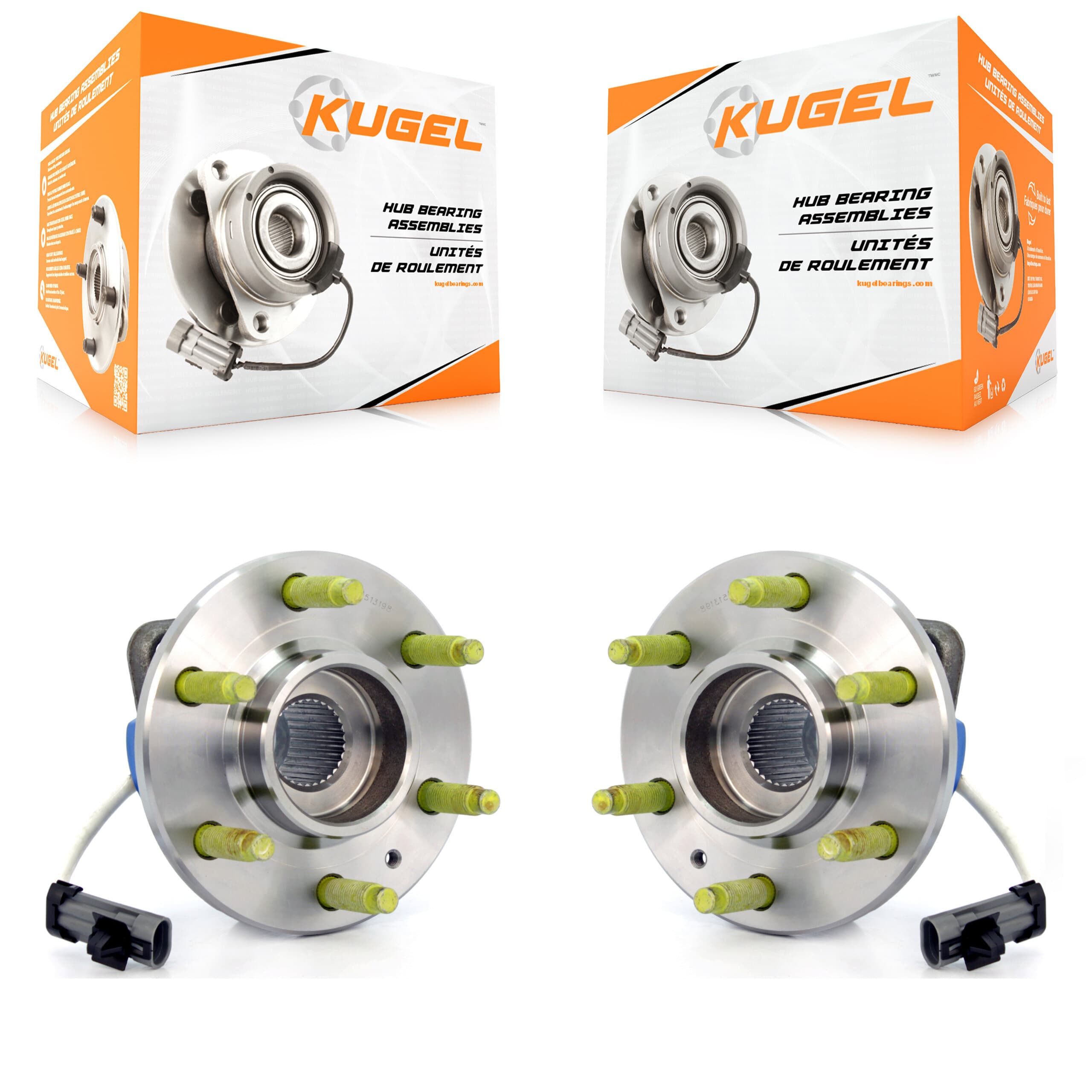 Kugel - K70-100280 - Front Wheel Bearing and Hub Assembly Kits image 1