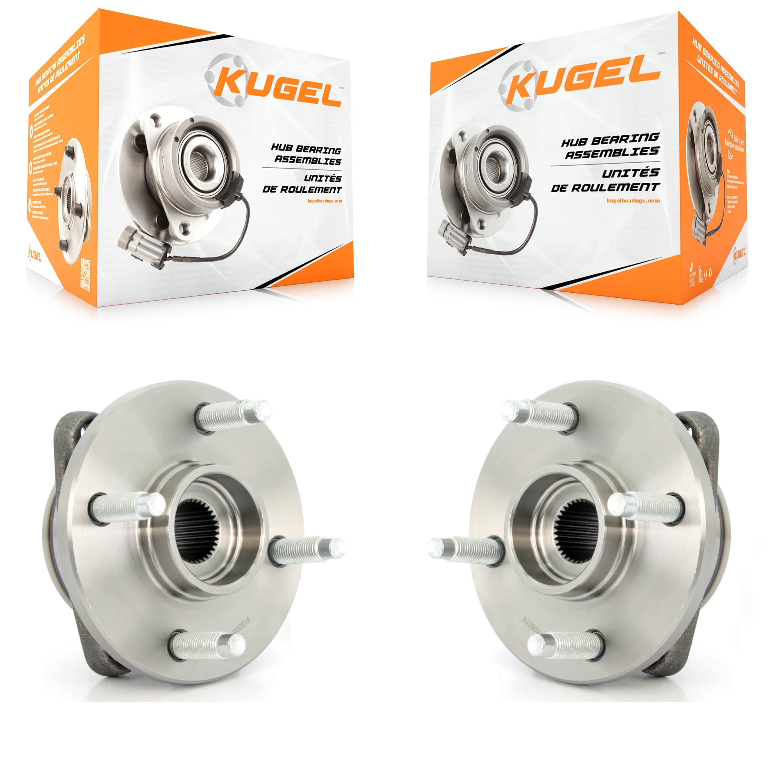Kugel - K70-100283 - Front Wheel Bearing and Hub Assembly Kits image 1