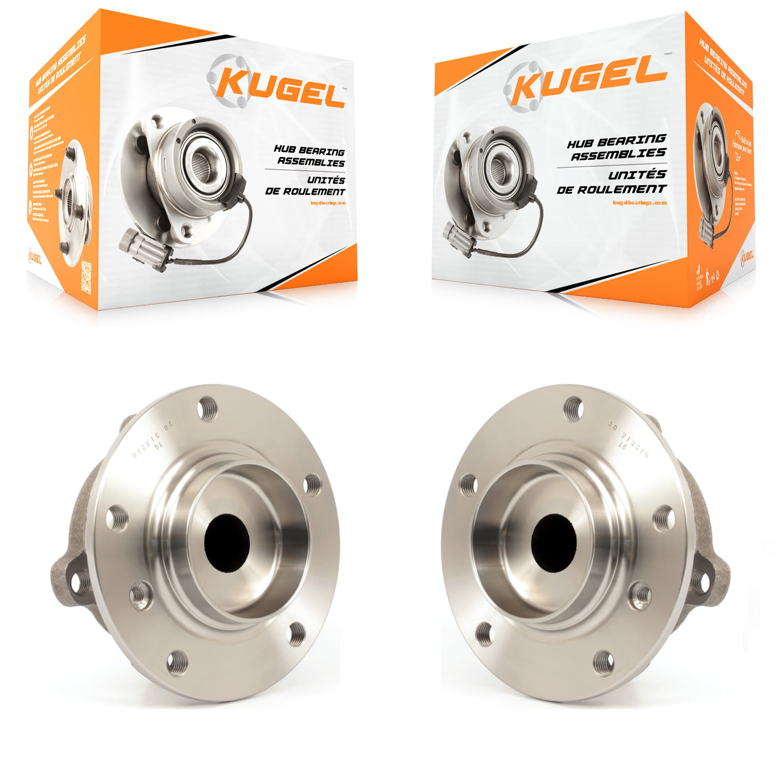 Kugel - K70-100287 - Front Wheel Bearing and Hub Assembly Kits image 1