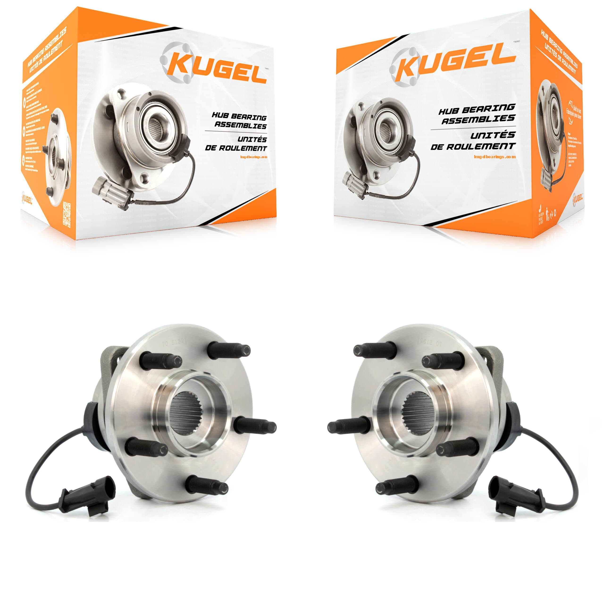 Kugel - K70-100289 - Front Wheel Bearing and Hub Assembly Kits image 1