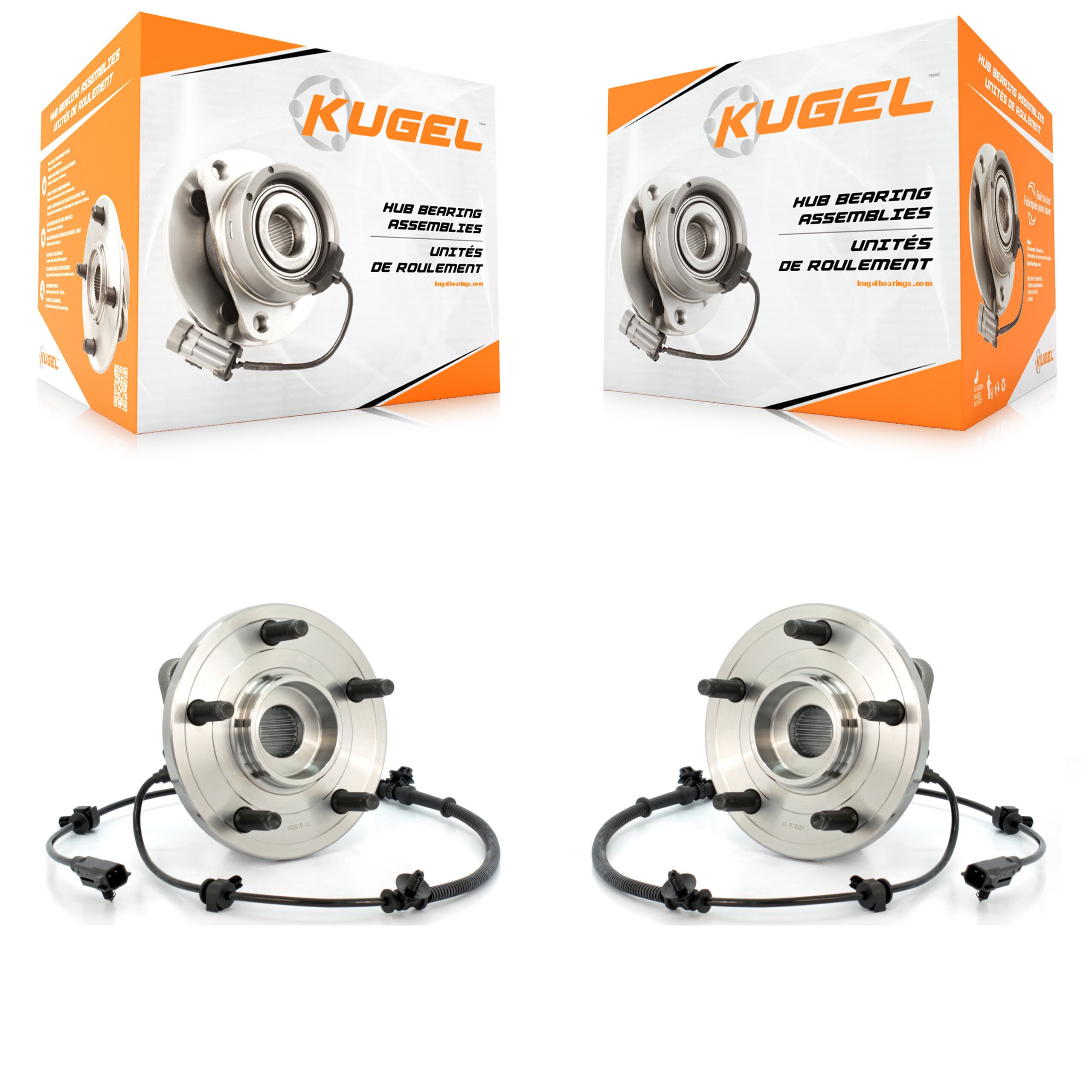 Kugel - K70-100302 - Front Wheel Bearing and Hub Assembly Kits image 1