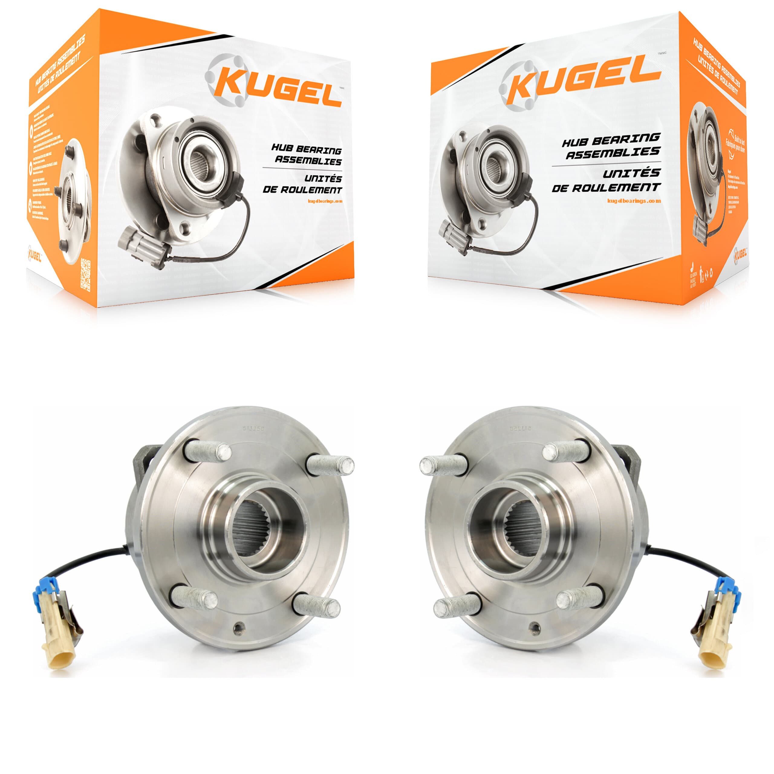 Kugel - K70-100307 - Front Wheel Bearing and Hub Assembly Kits image 1
