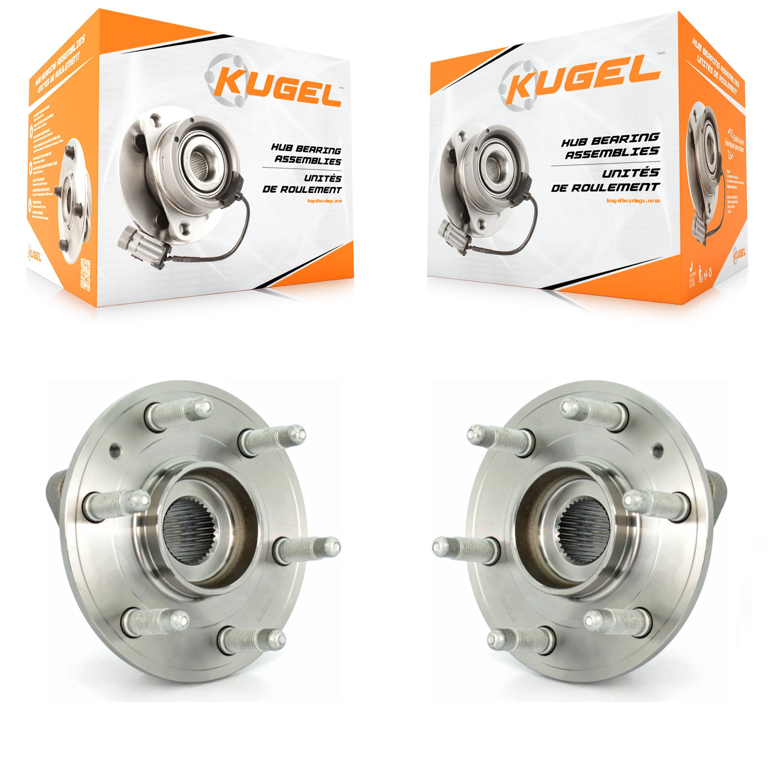 Kugel - K70-100330 - Front Wheel Bearing and Hub Assembly Kits image 1
