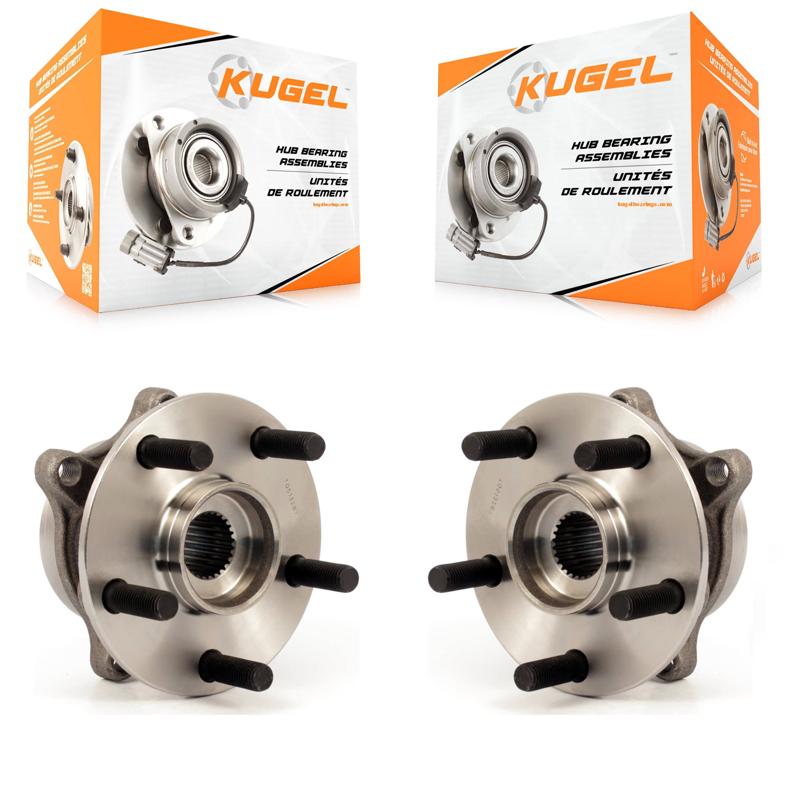 Kugel - K70-100336 - Front Wheel Bearing and Hub Assembly Kits image 1