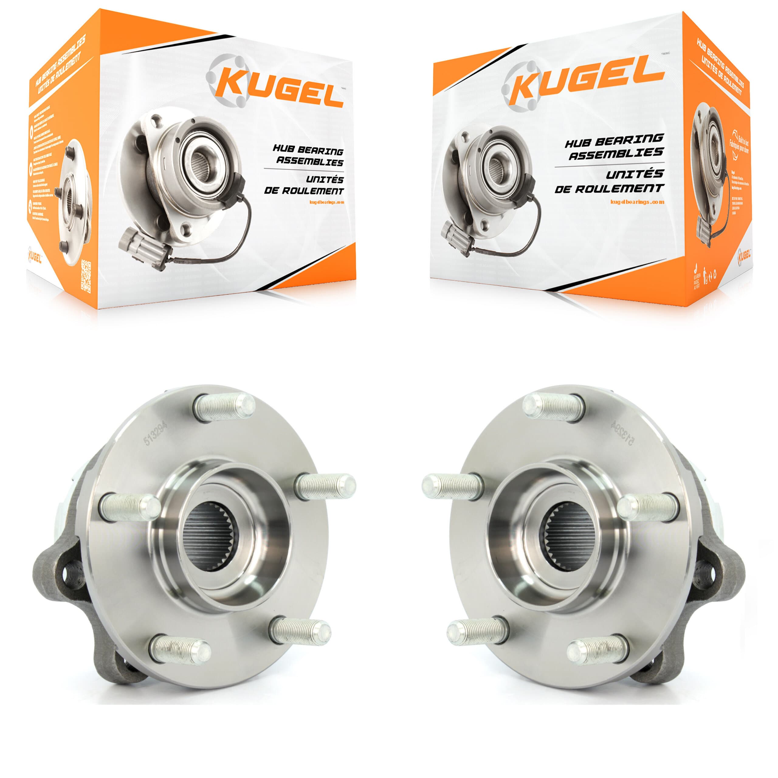 Kugel - K70-100341 - Front Wheel Bearing and Hub Assembly Kits image 1