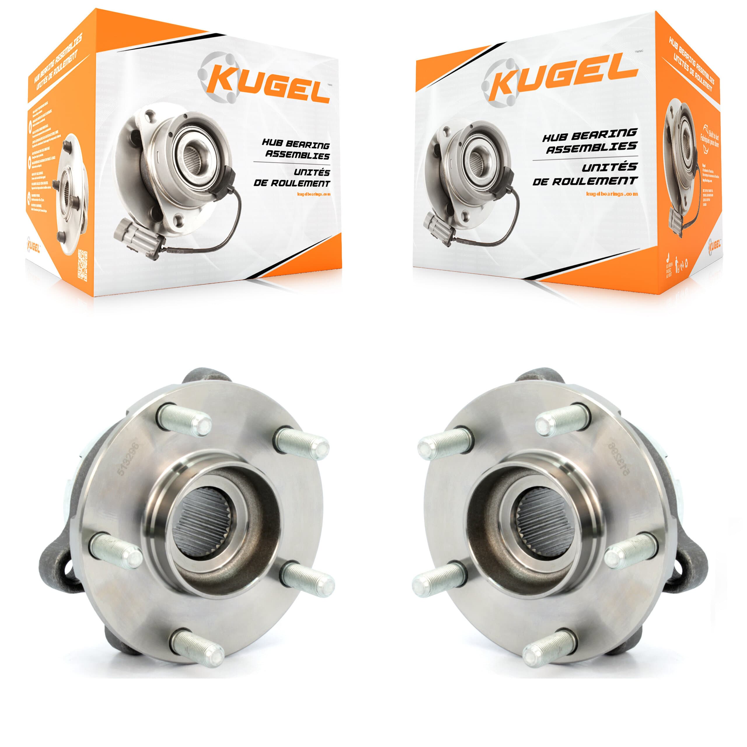 Kugel - K70-100342 - Front Wheel Bearing and Hub Assembly Kits image 1