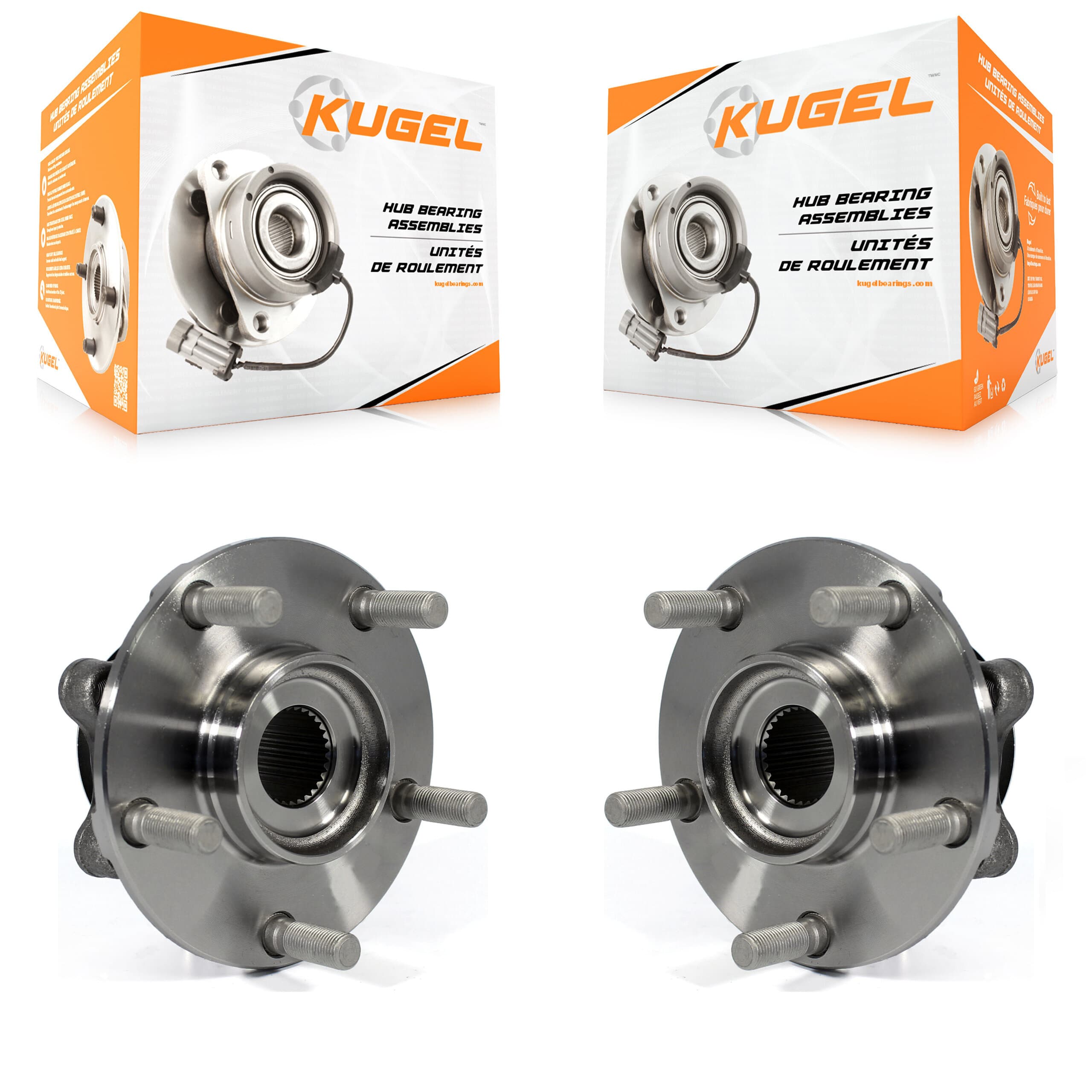 Kugel - K70-100359 - Front Wheel Bearing and Hub Assembly Kits image 1
