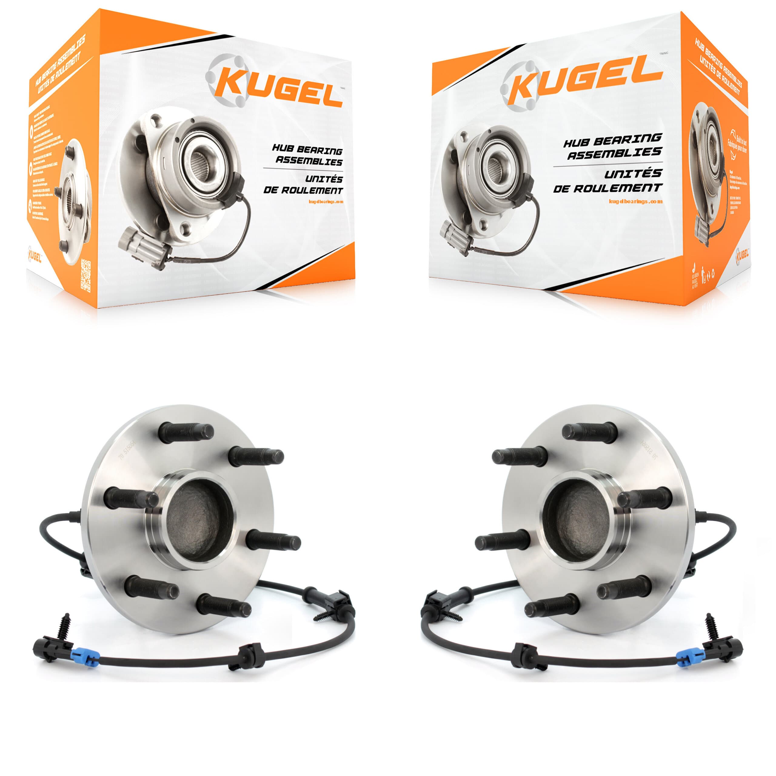 Kugel - K70-100400 - Front Wheel Bearing and Hub Assembly Kits image 1
