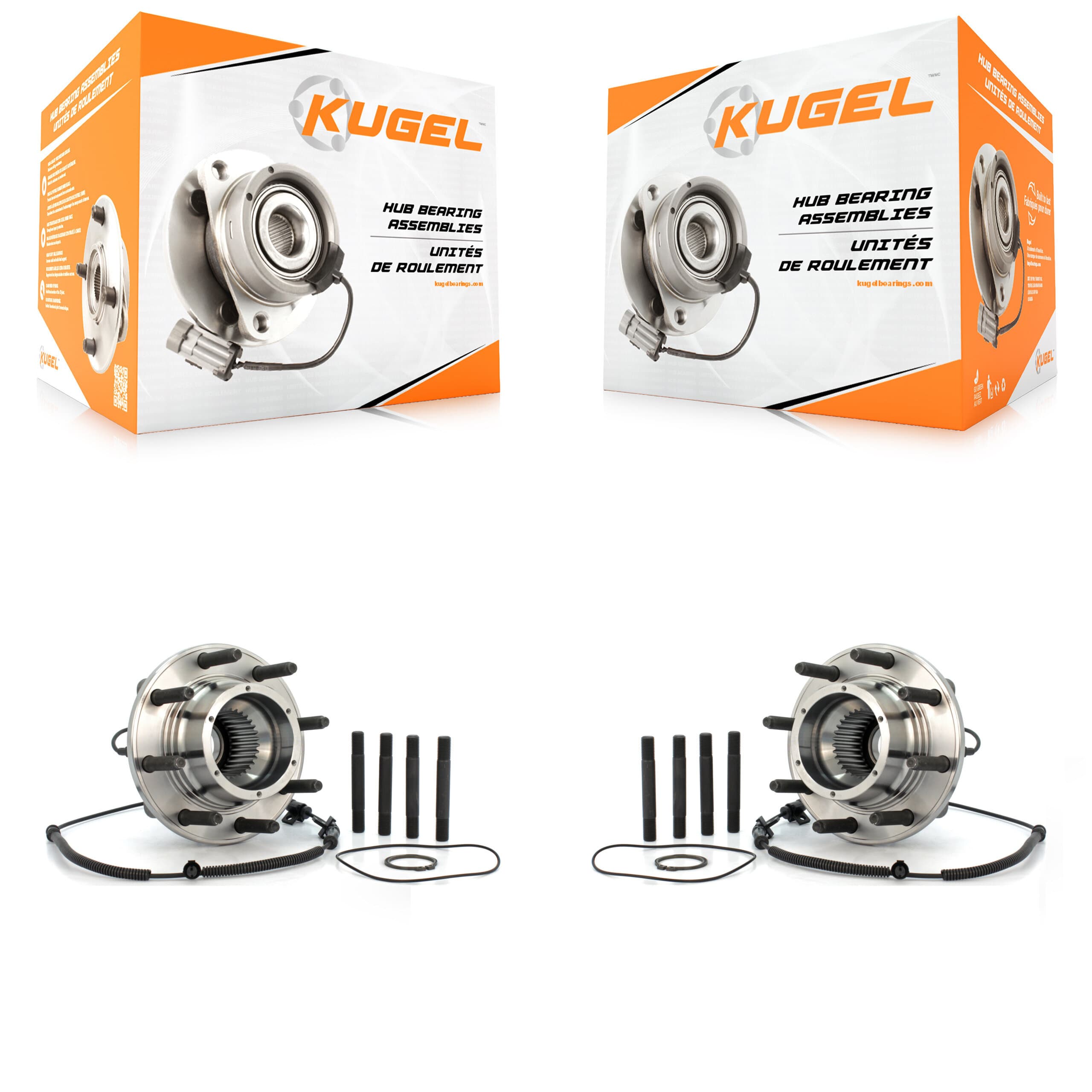 Kugel - K70-100417 - Front Wheel Bearing and Hub Assembly Kits image 1