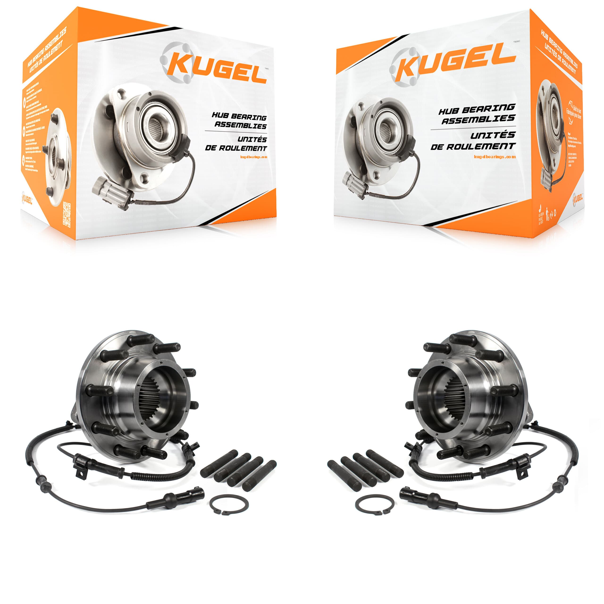 Kugel - K70-100419 - Front Wheel Bearing and Hub Assembly Kits image 1