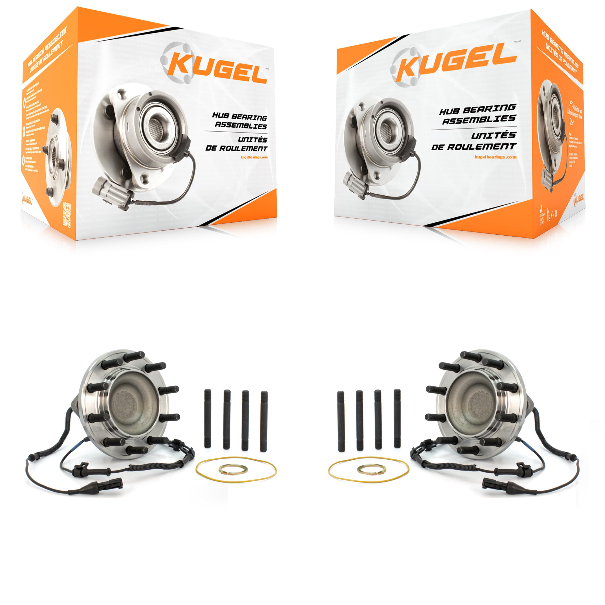 Kugel - K70-100435 - Front Wheel Bearing and Hub Assembly Kits image 1