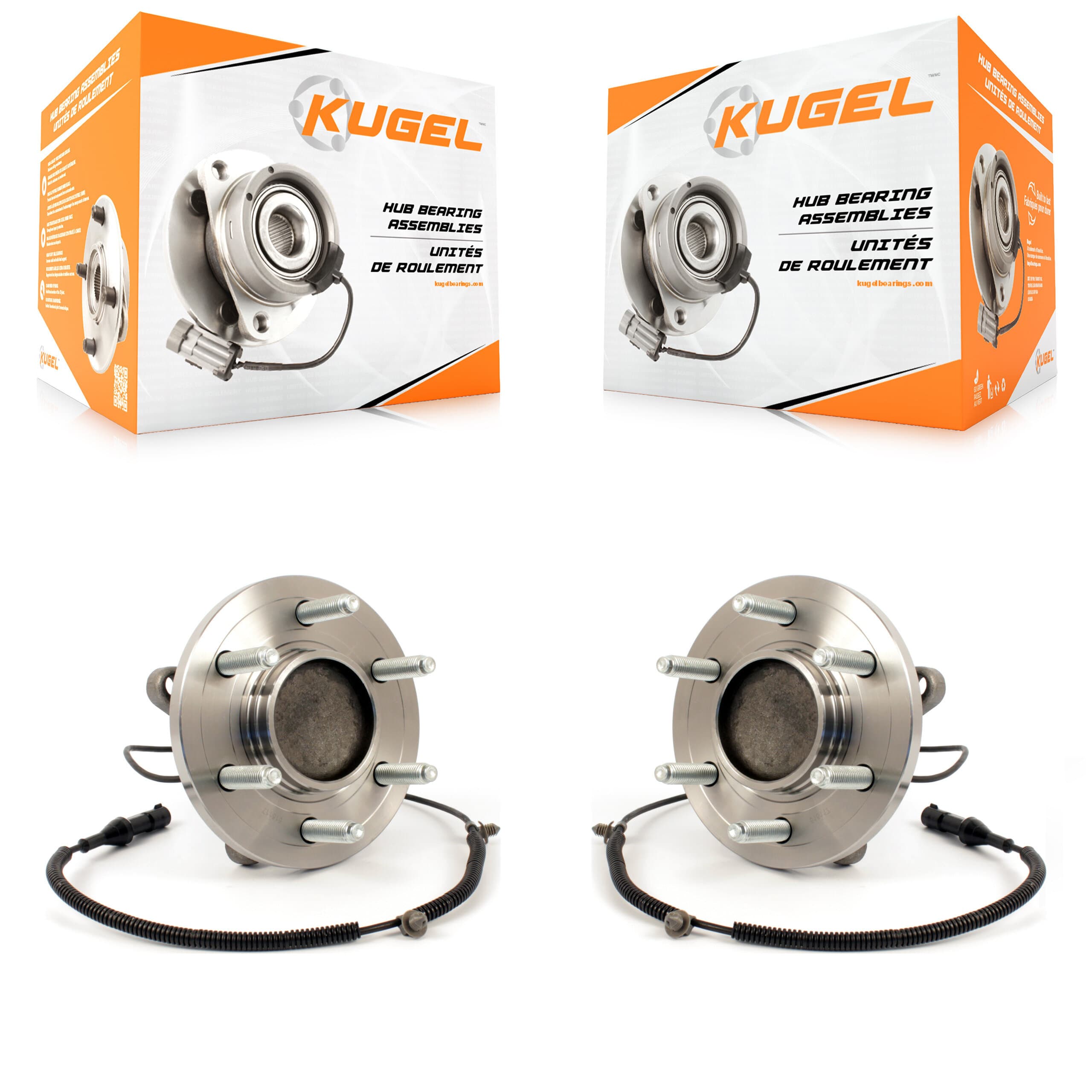 Kugel - K70-100436 - Front Wheel Bearing and Hub Assembly Kits image 1