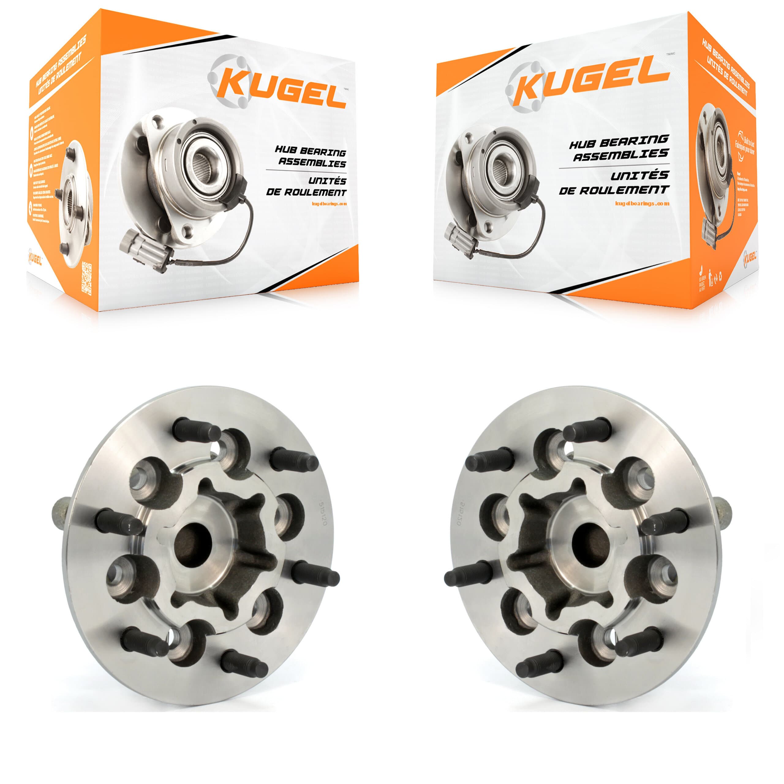 Kugel - K70-100439 - Front Wheel Bearing and Hub Assembly Kits image 1