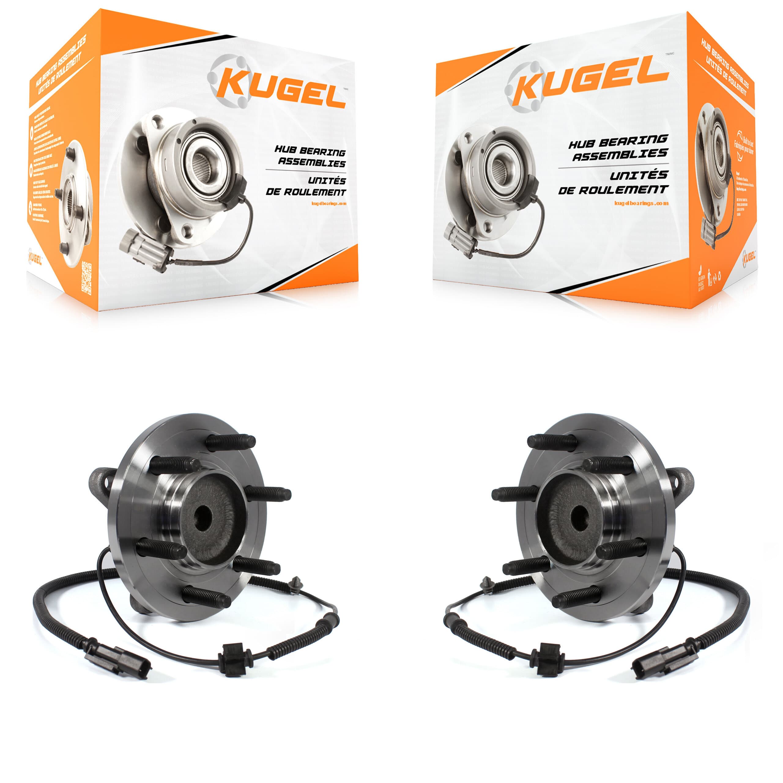 Kugel - K70-100449 - Front Wheel Bearing and Hub Assembly Kits image 1