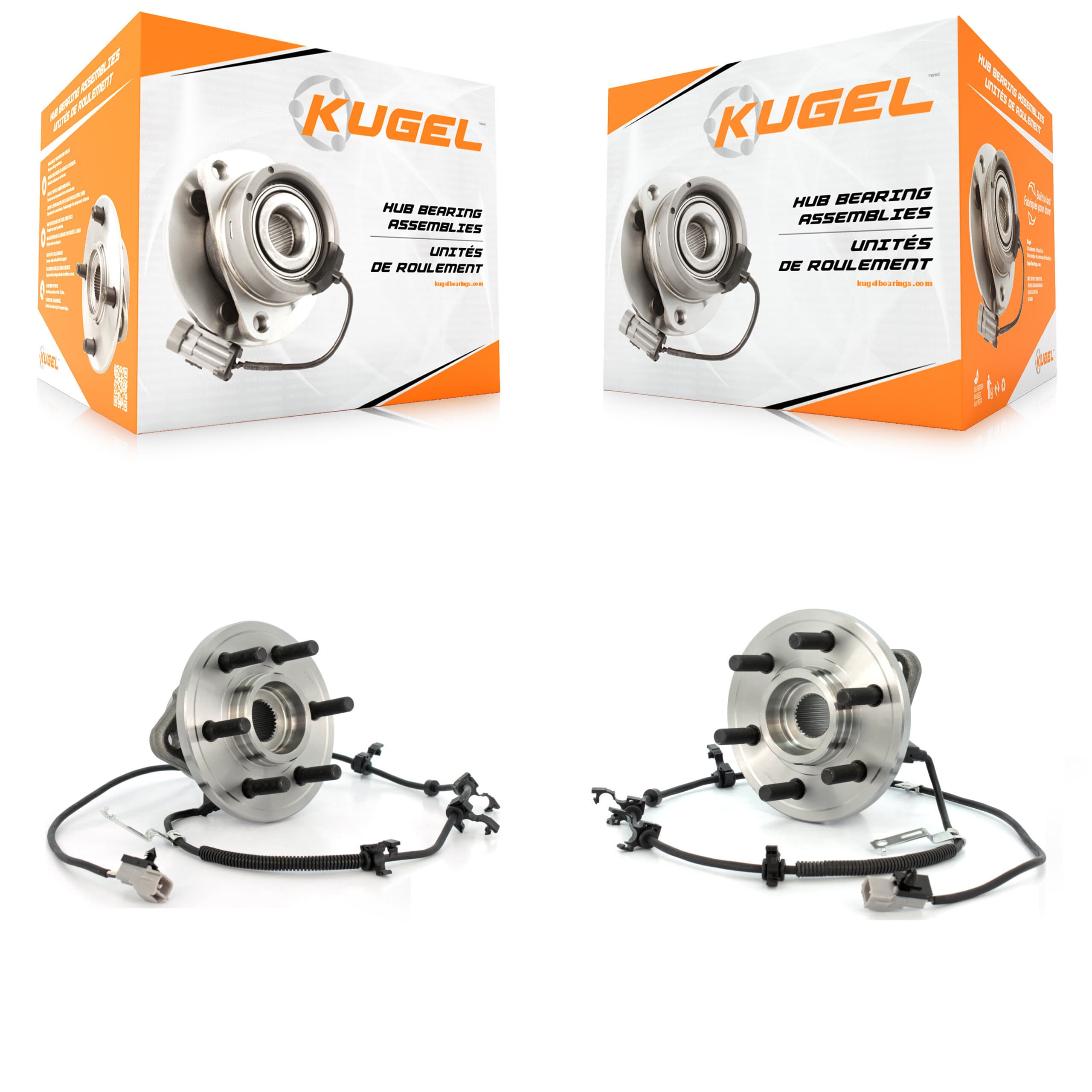 Kugel - K70-100470 - Front Wheel Bearing and Hub Assembly Kits image 1