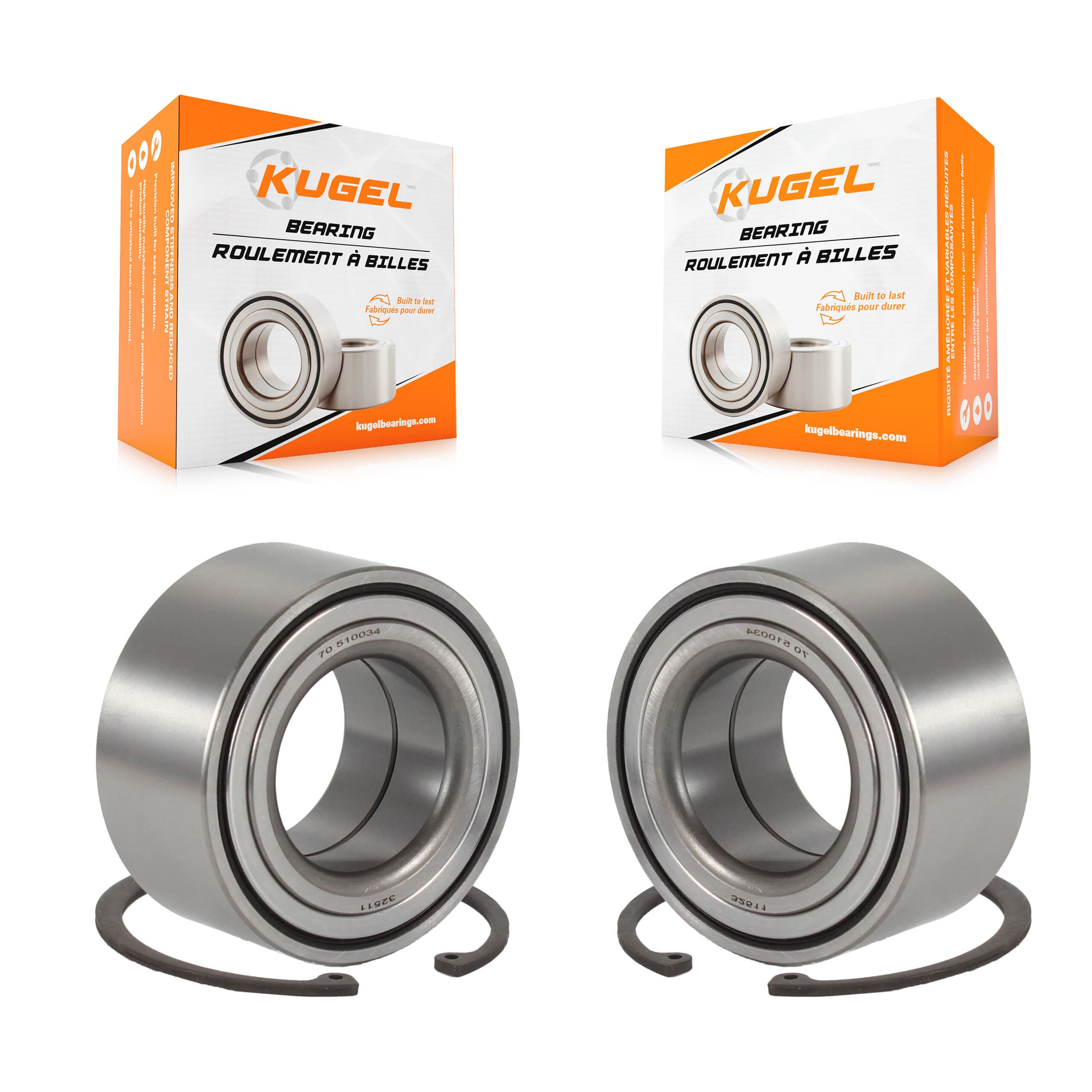 Kugel - K70-100497 - Front Wheel Bearing Kits image 1