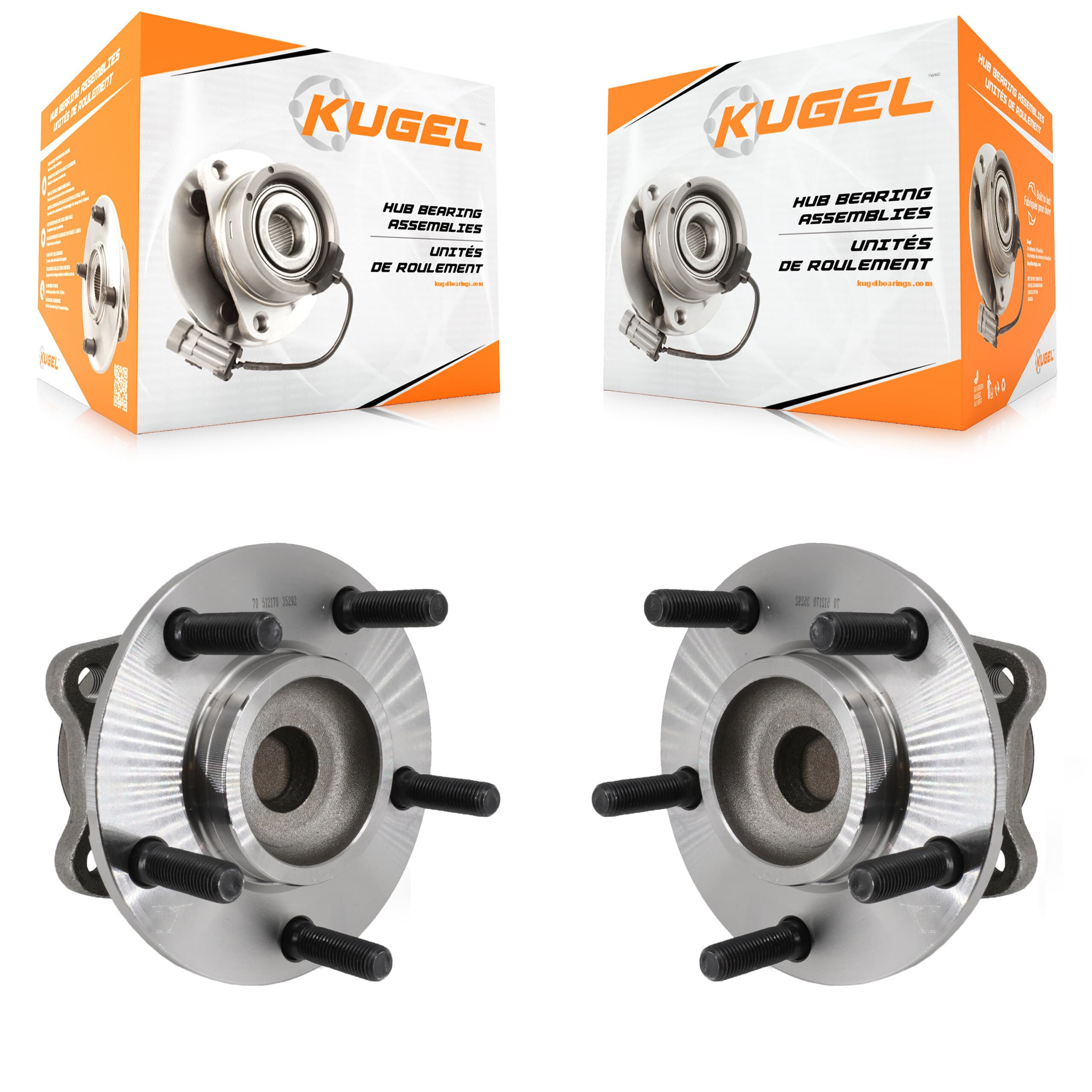 Kugel - K70-100581 - Rear Wheel Bearing and Hub Assembly Kits image 1