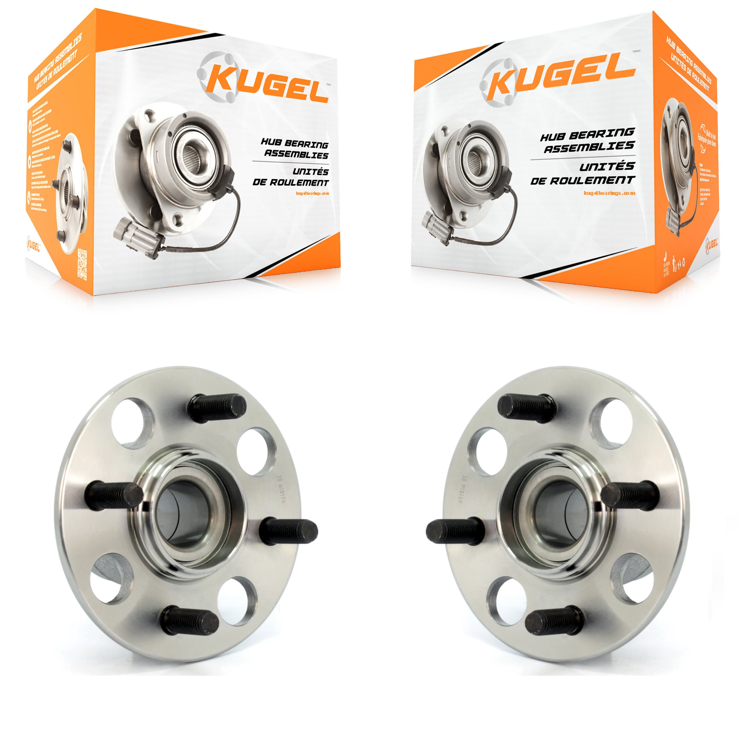 Kugel - K70-100583 - Rear Wheel Bearing and Hub Assembly Kits image 1