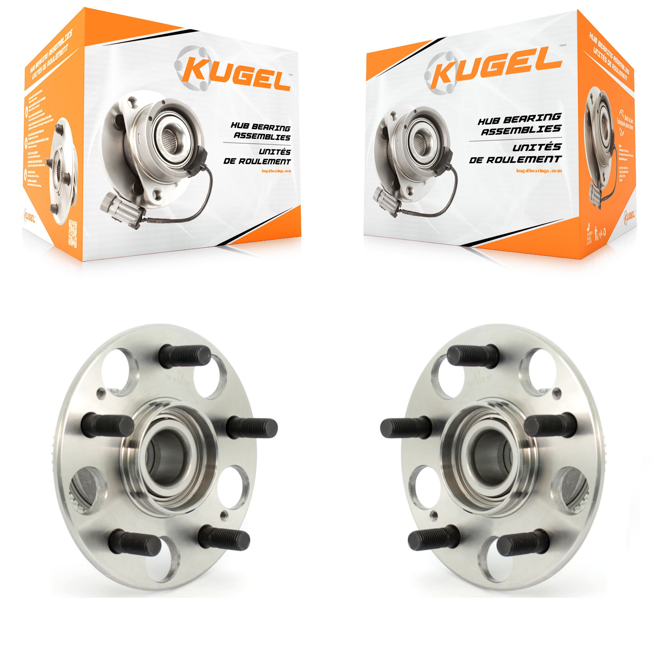 Kugel - K70-100587 - Rear Wheel Bearing and Hub Assembly Kits image 1