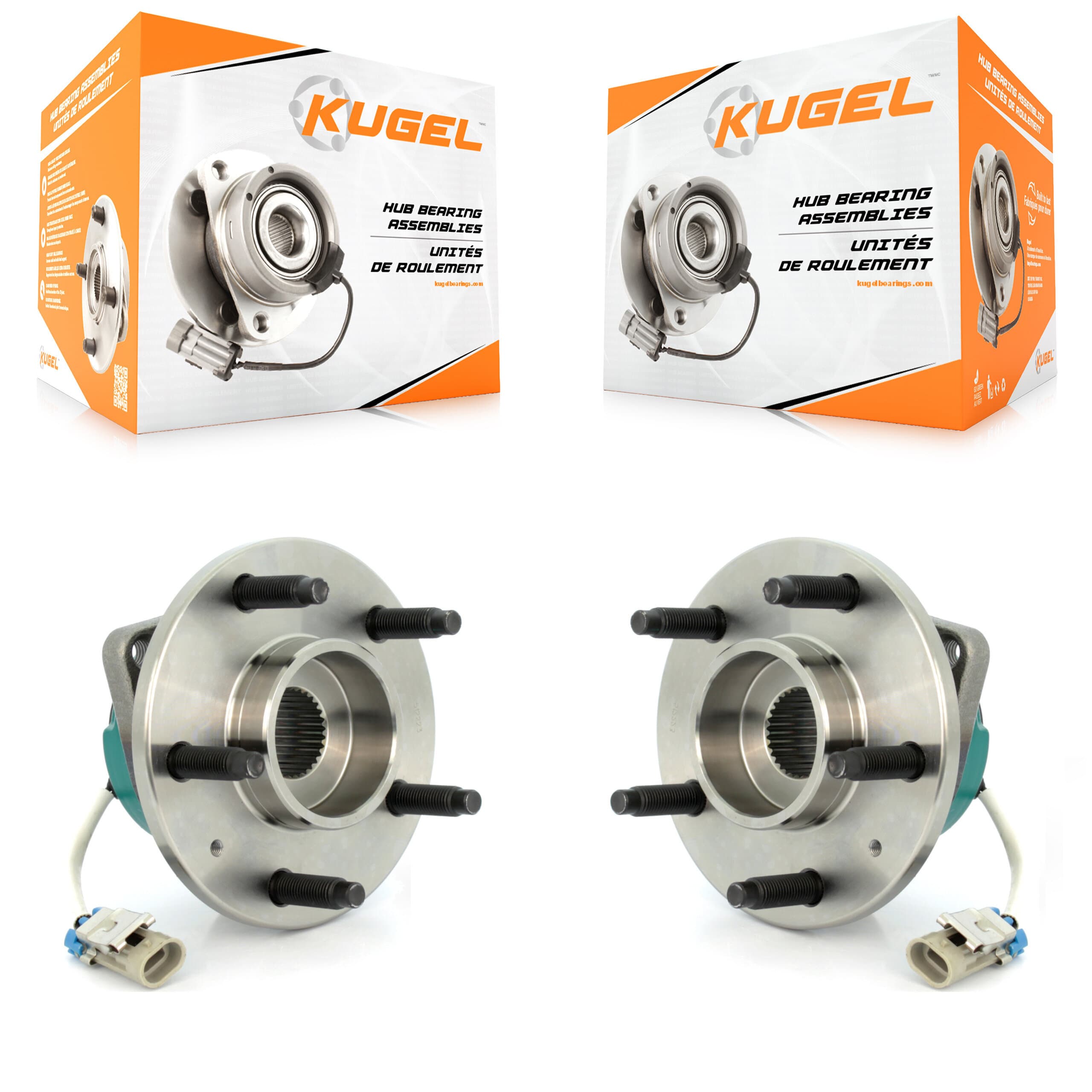 Kugel - K70-100607 - Rear Wheel Bearing and Hub Assembly Kits image 1