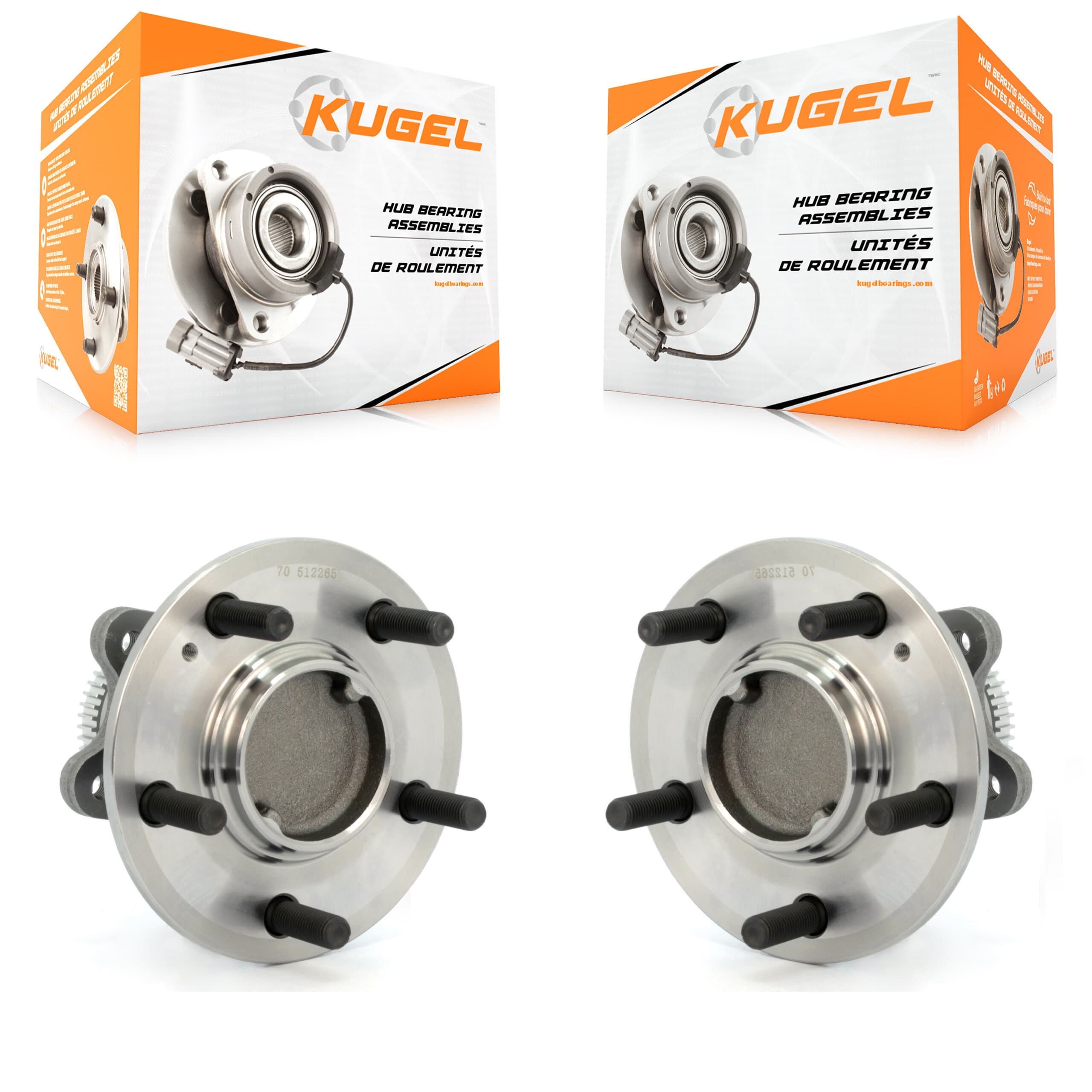 Kugel - K70-100623 - Rear Wheel Bearing and Hub Assembly Kits image 1