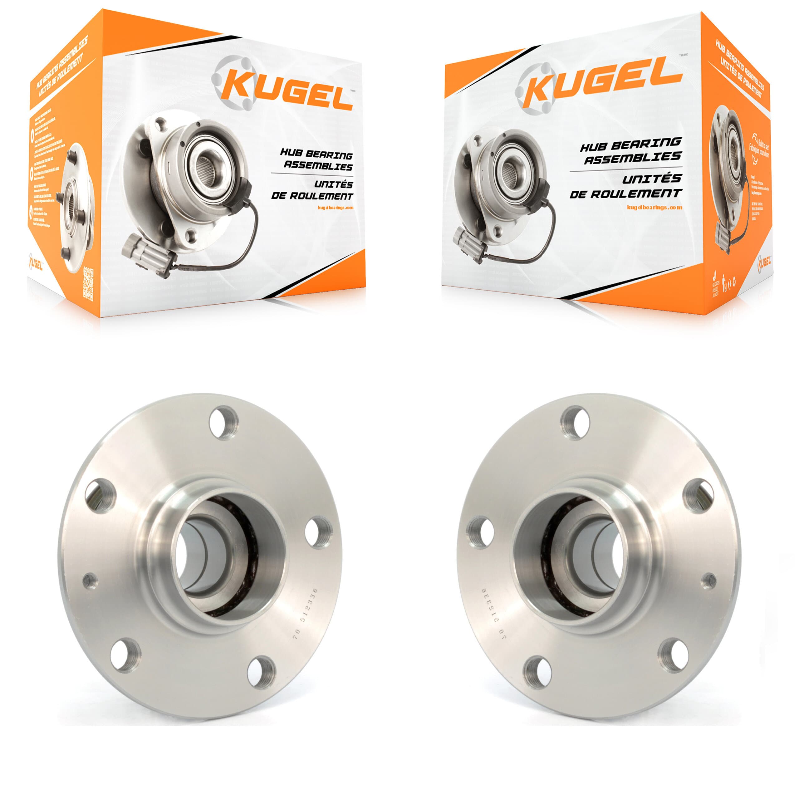 Kugel - K70-100671 - Rear Wheel Bearing and Hub Assembly Kits image 1