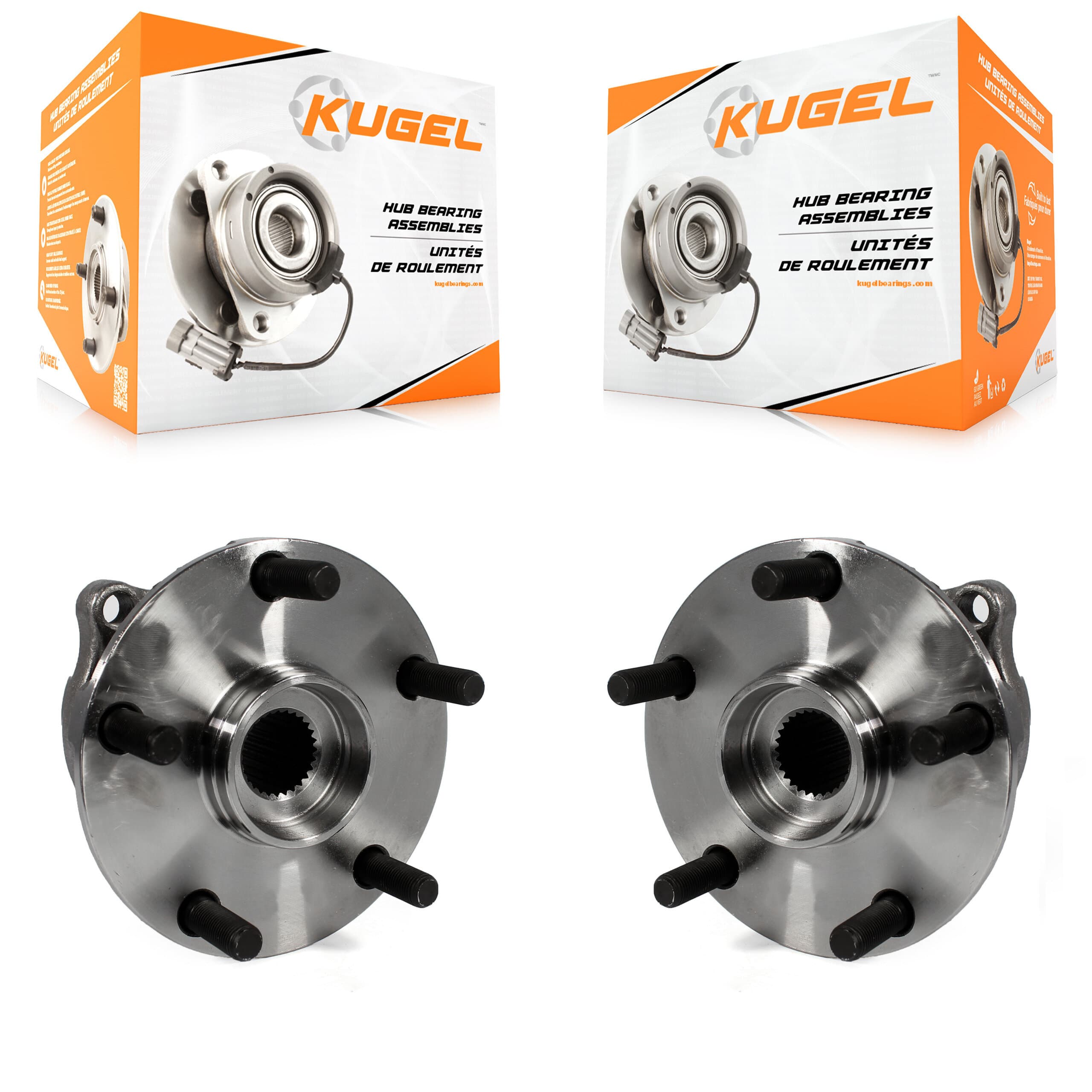 Kugel - K70-100712 - Rear Wheel Bearing and Hub Assembly Kits image 1