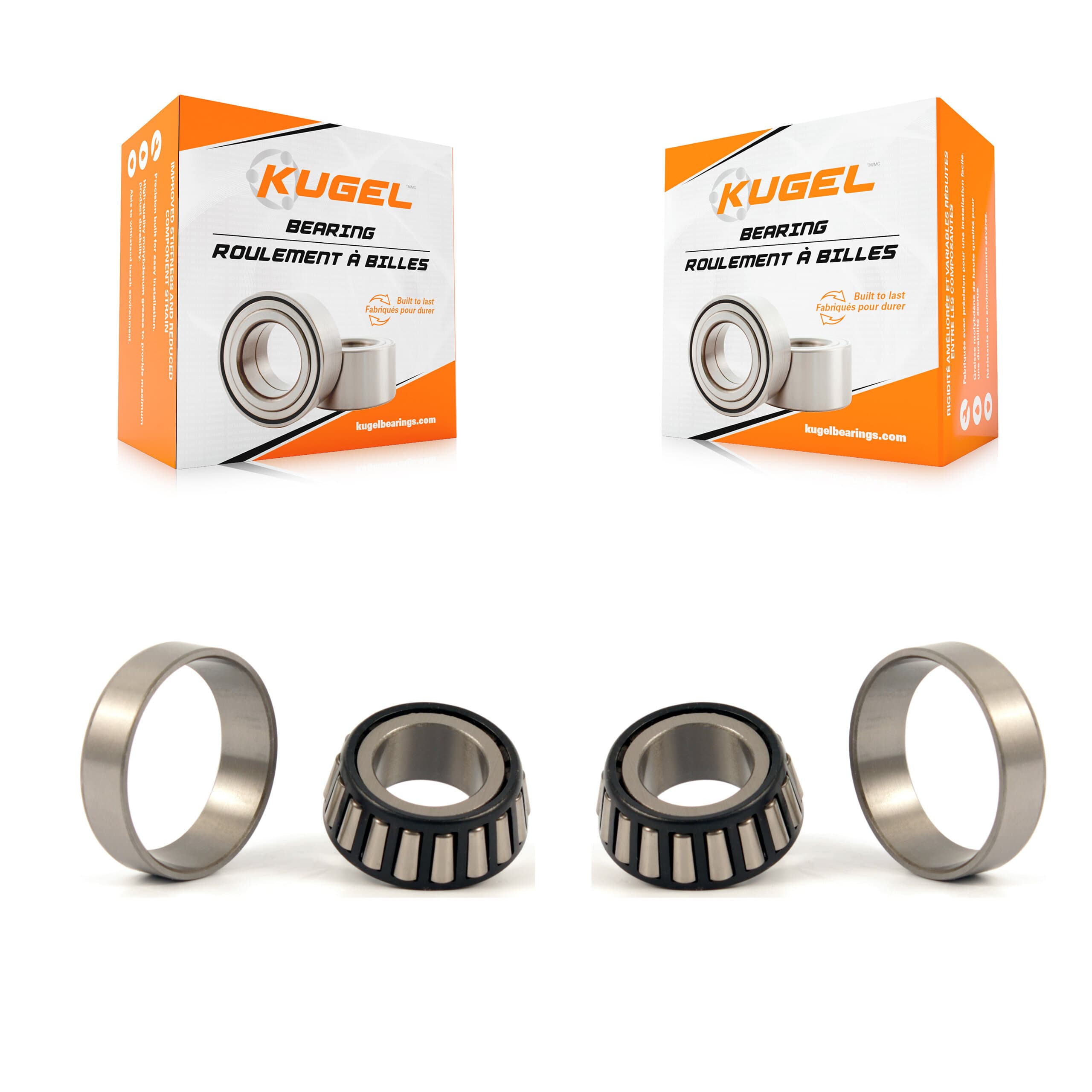 Kugel - K70-101084 - Front Outer Wheel Bearing and Race Set Kits image 1