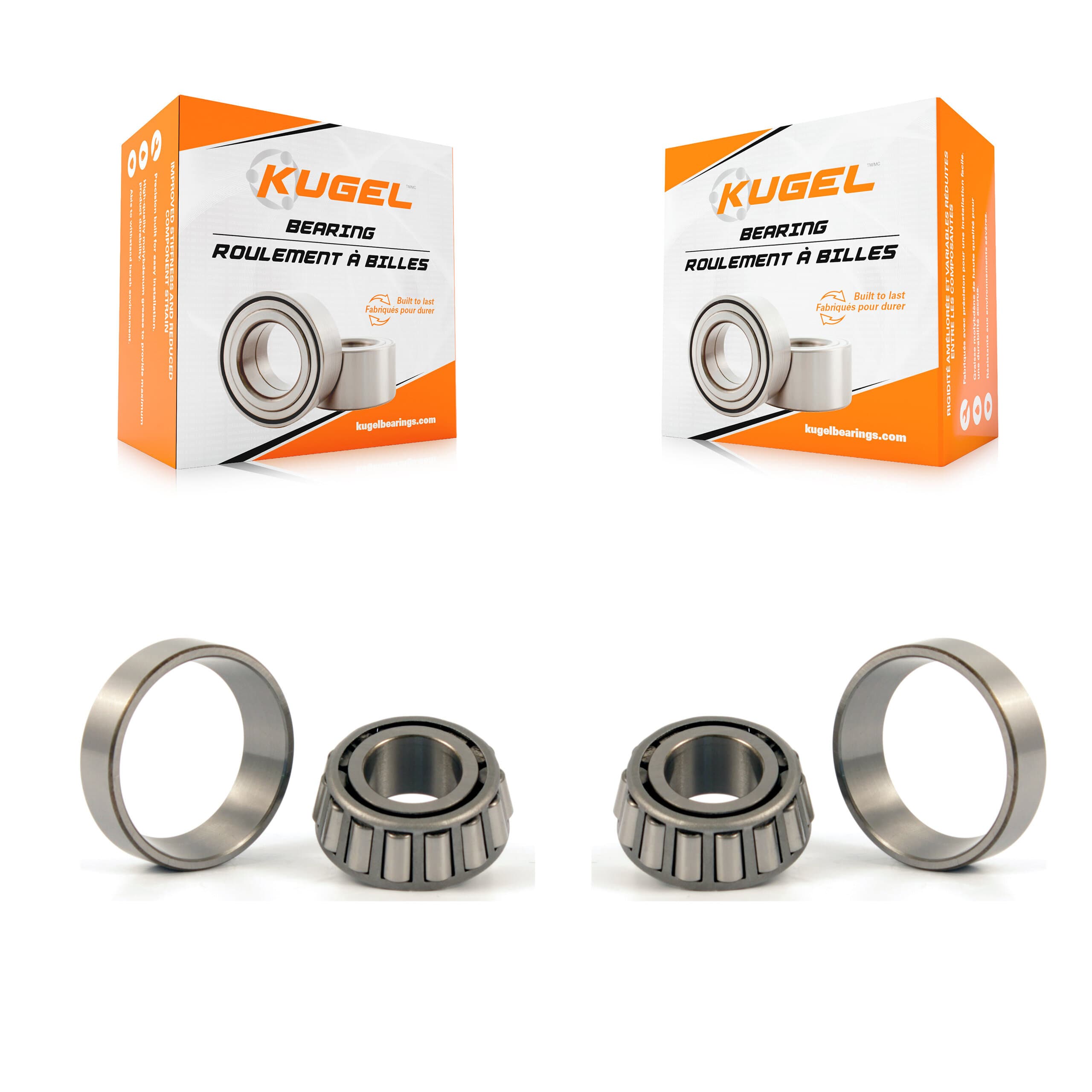 Kugel - K70-101088 - Front Outer Wheel Bearing and Race Set Kits image 1