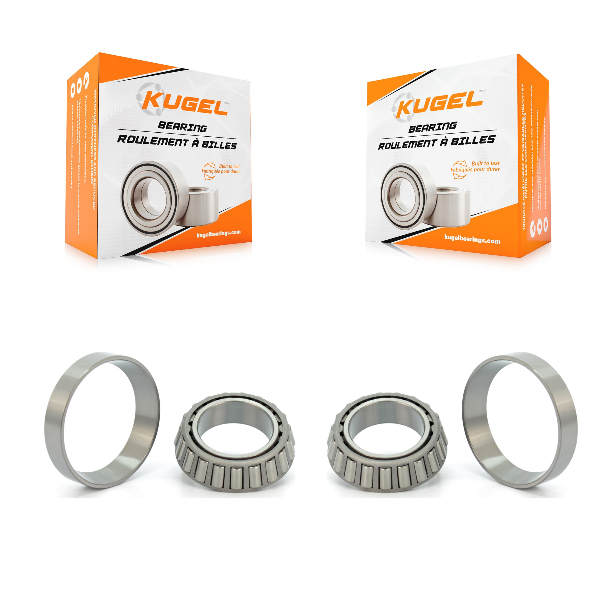 Kugel - K70-101091 - Front Outer Wheel Bearing and Race Set Kits image 1