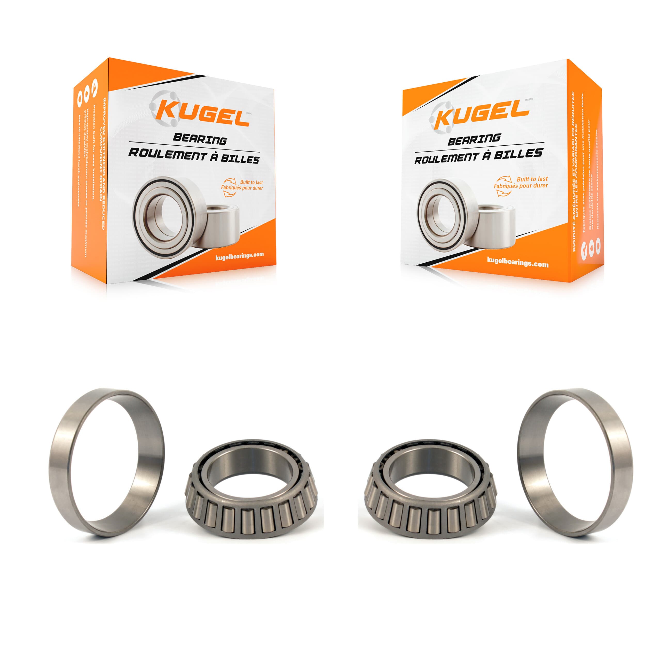 Kugel - K70-101092 - Front Outer Wheel Bearing and Race Set Kits image 1