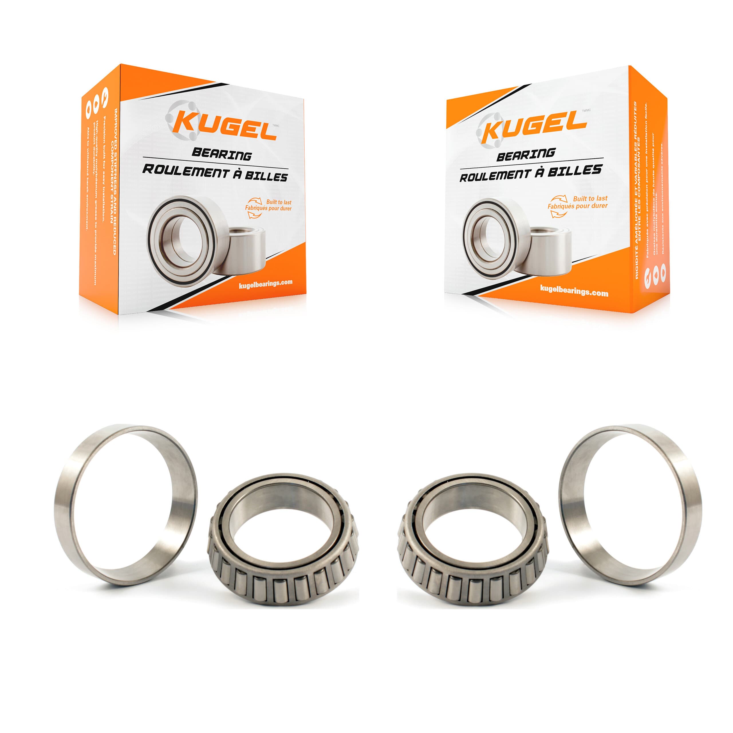 Kugel - K70-101093 - Front Outer Wheel Bearing and Race Set Kits image 1