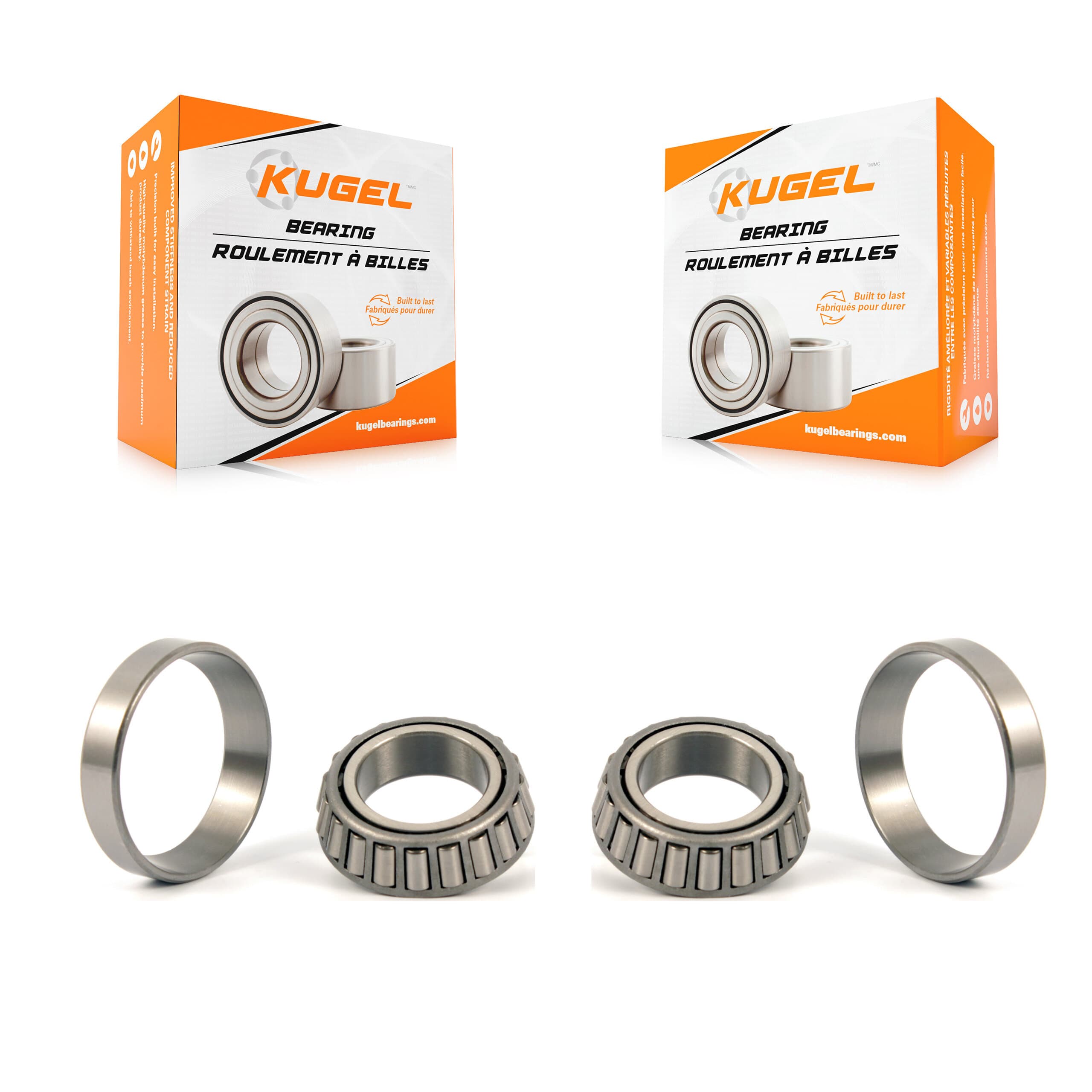Kugel - K70-101094 - Front Outer Wheel Bearing and Race Set Kits image 1
