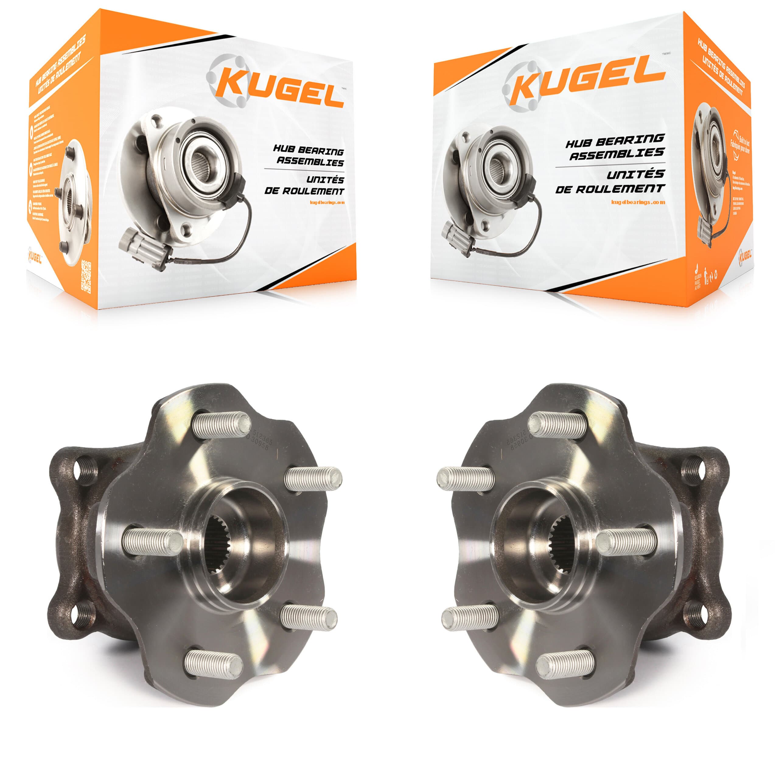 Kugel - K70-101369 - Rear Wheel Bearing and Hub Assembly Kits image 1