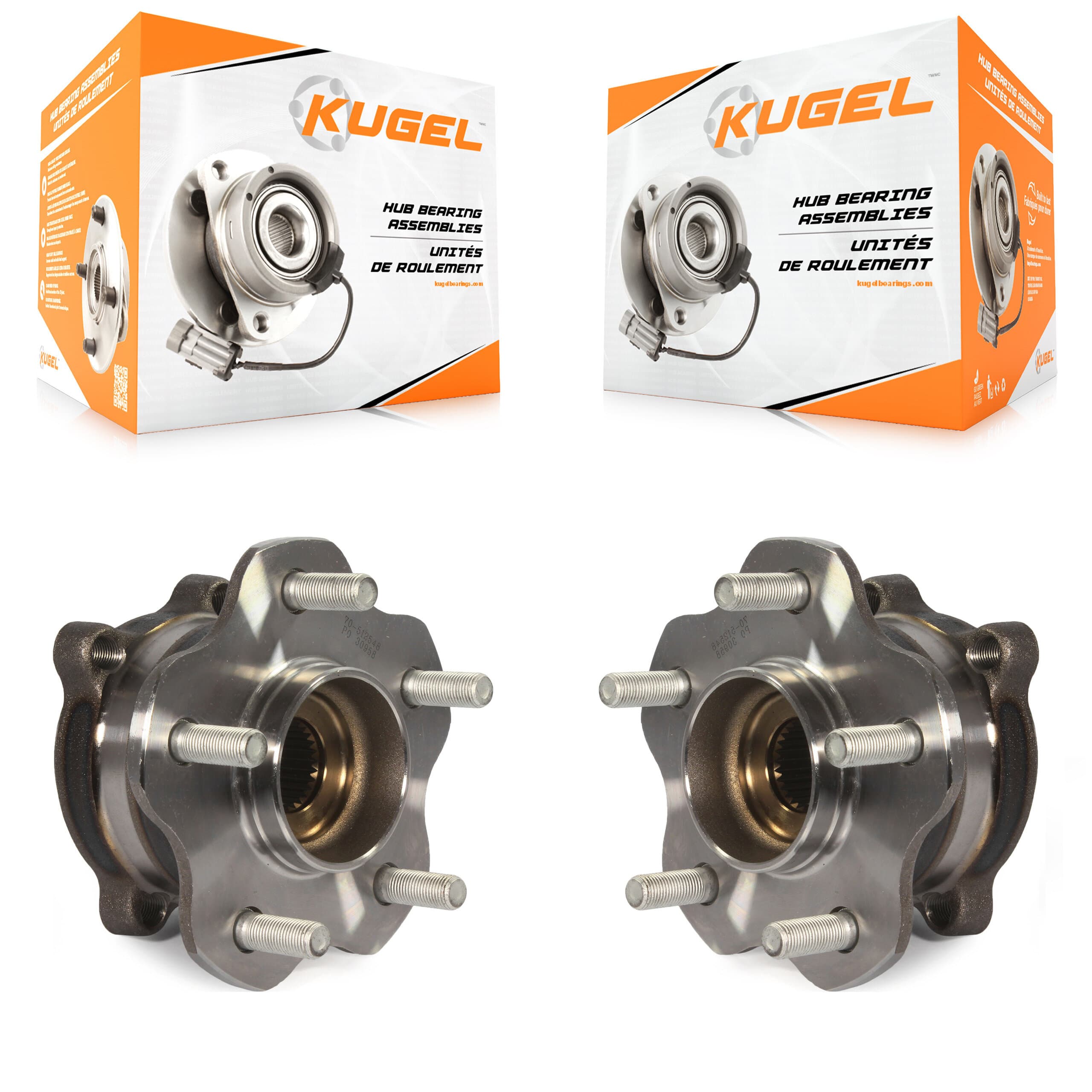 Kugel - K70-101384 - Rear Wheel Bearing and Hub Assembly Kits image 1