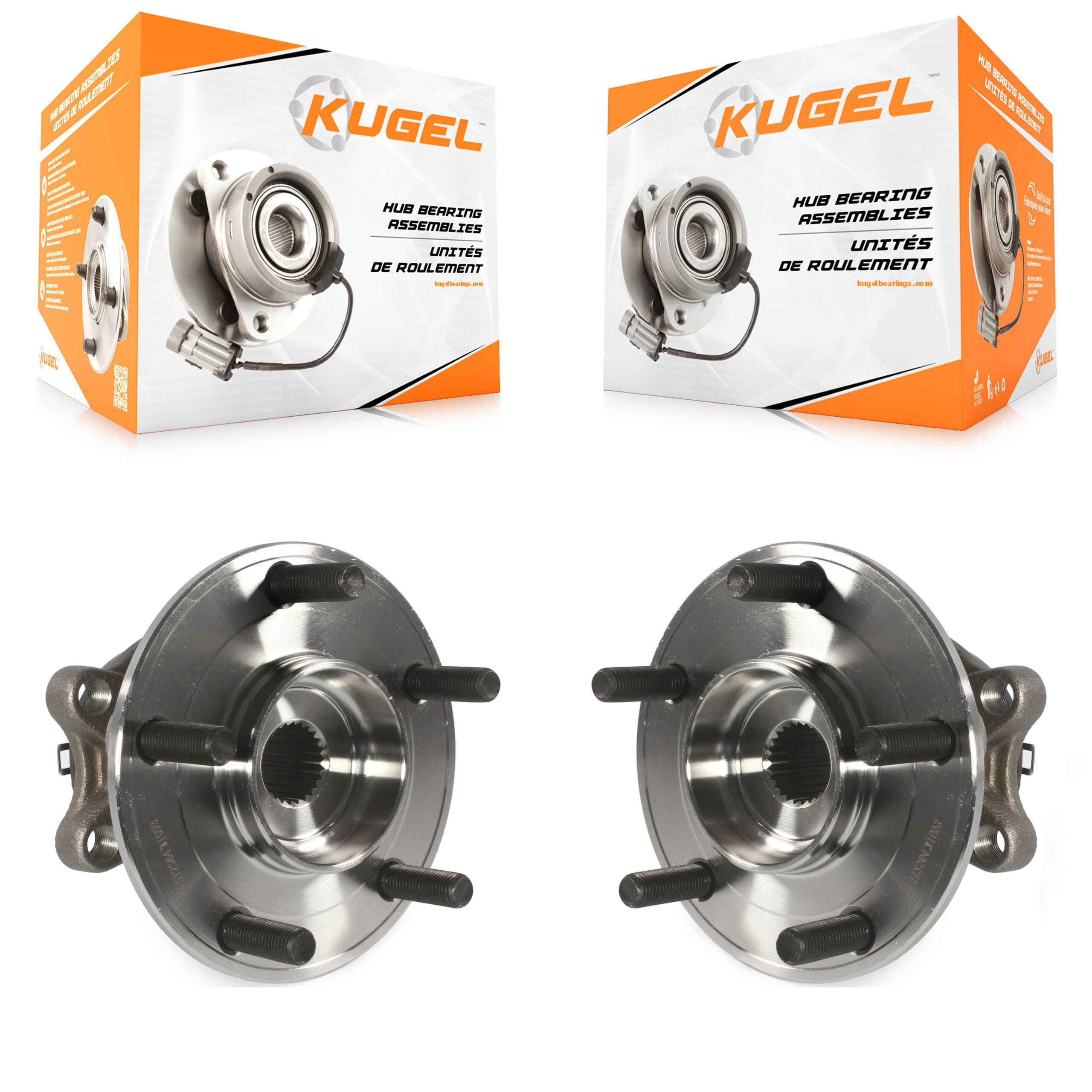 Kugel - K70-101390 - Rear Wheel Bearing and Hub Assembly Kits image 1
