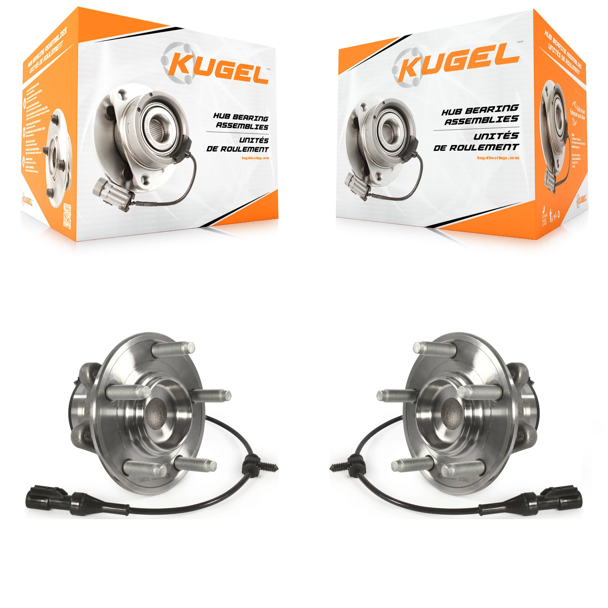 Kugel - K70-101409 - Front Wheel Bearing and Hub Assembly Kits image 1