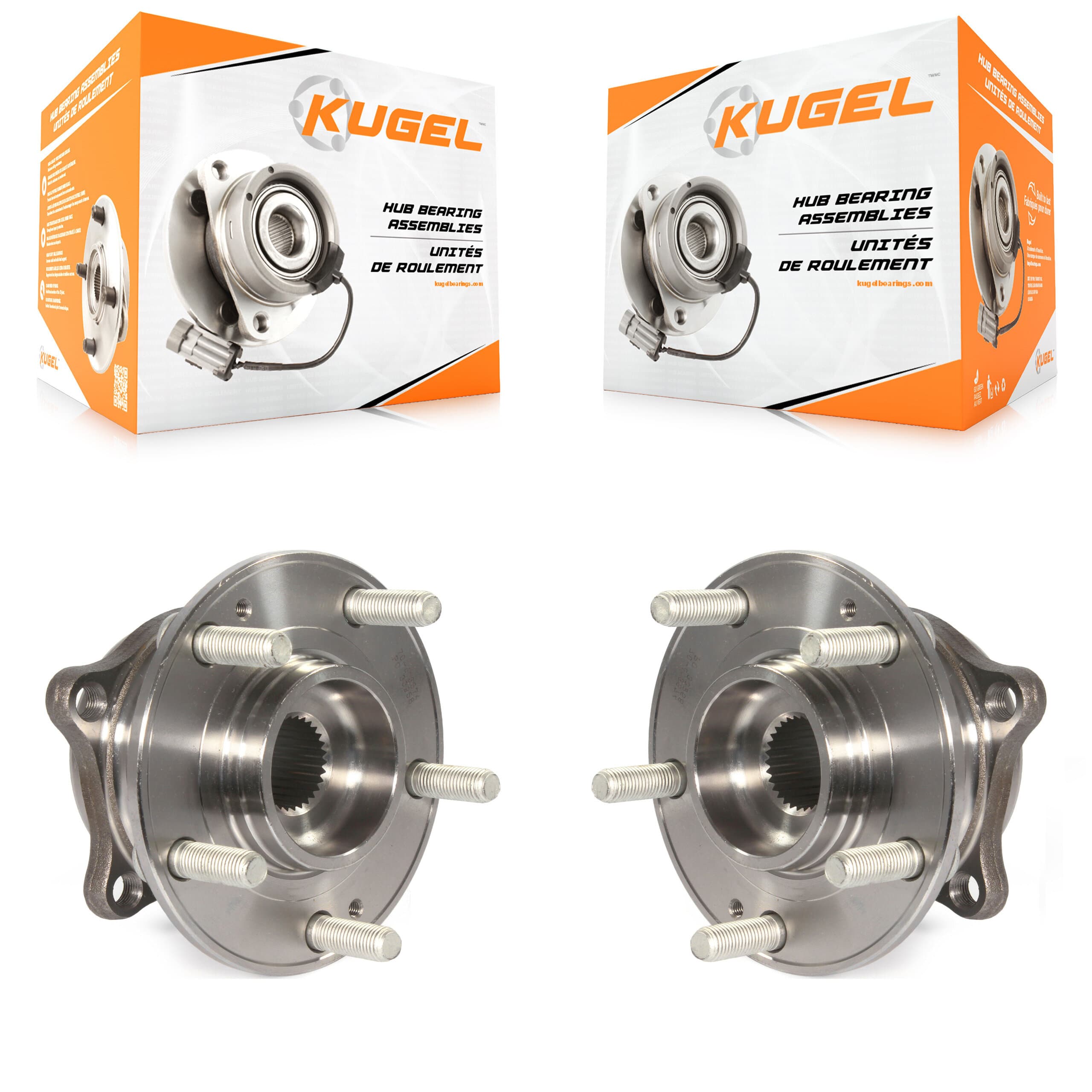 Kugel - K70-101410 - Front Wheel Bearing and Hub Assembly Kits image 1