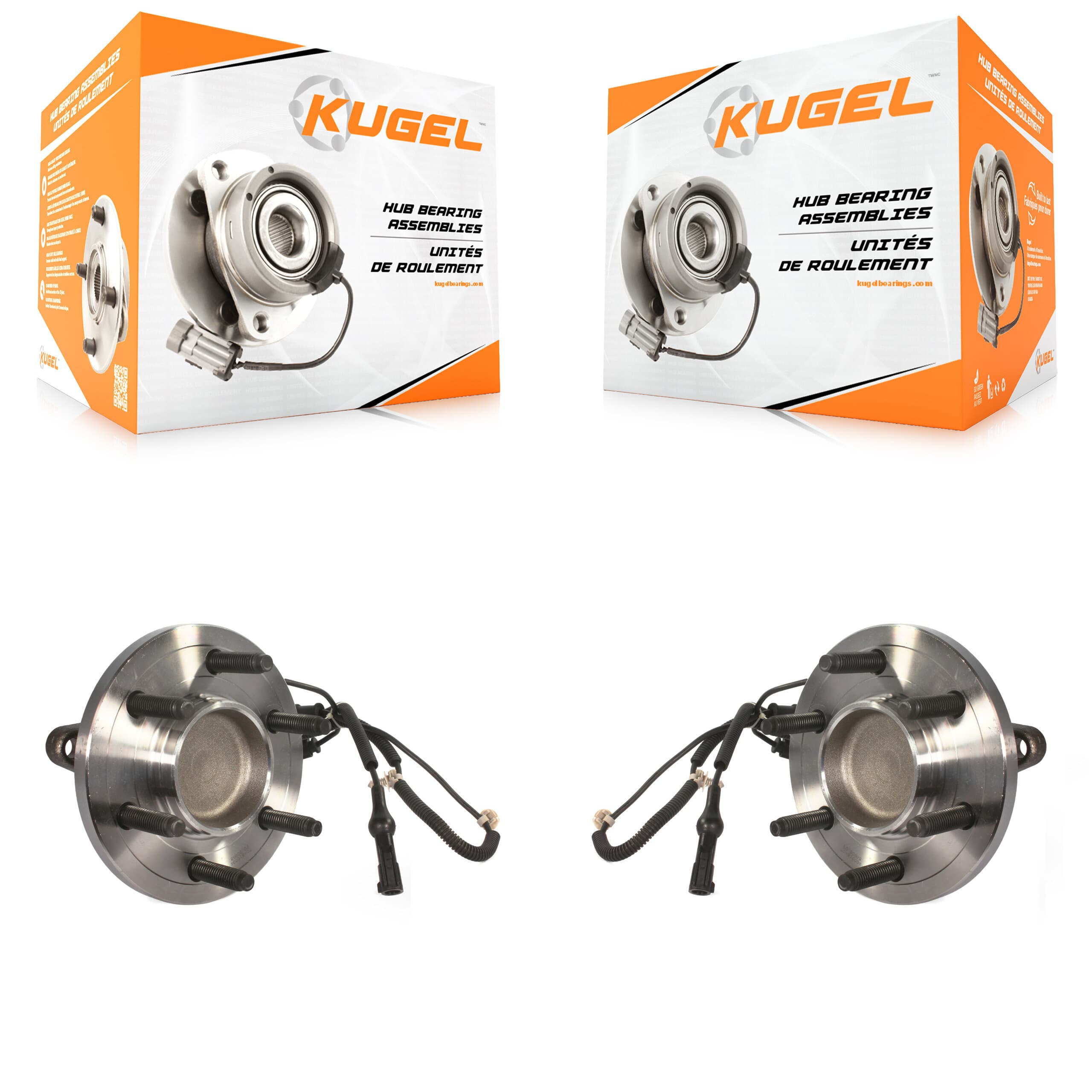 Kugel - K70-101413 - Front Wheel Bearing and Hub Assembly Kits image 1