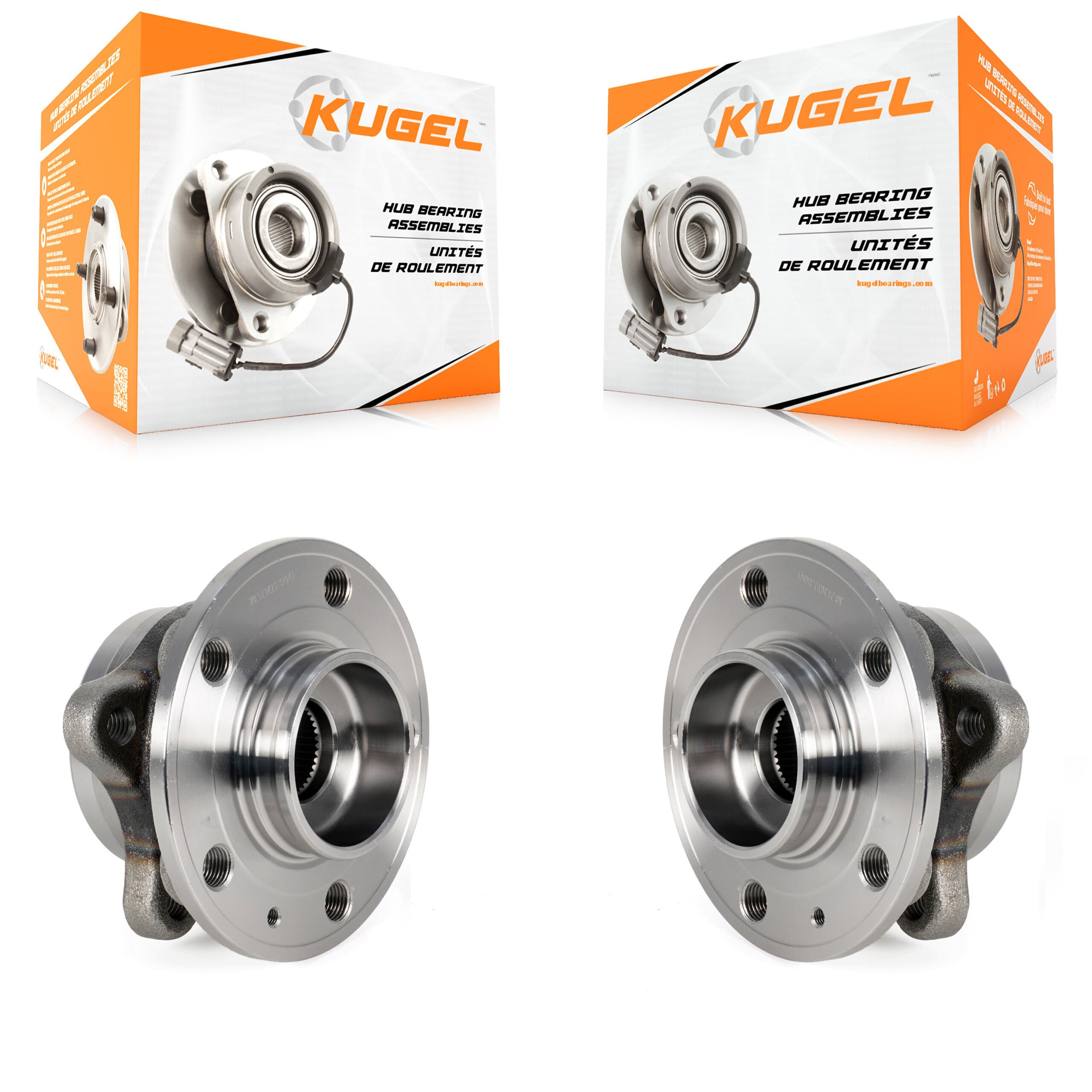 Kugel - K70-101487 - Front Wheel Bearing and Hub Assembly Kits image 1