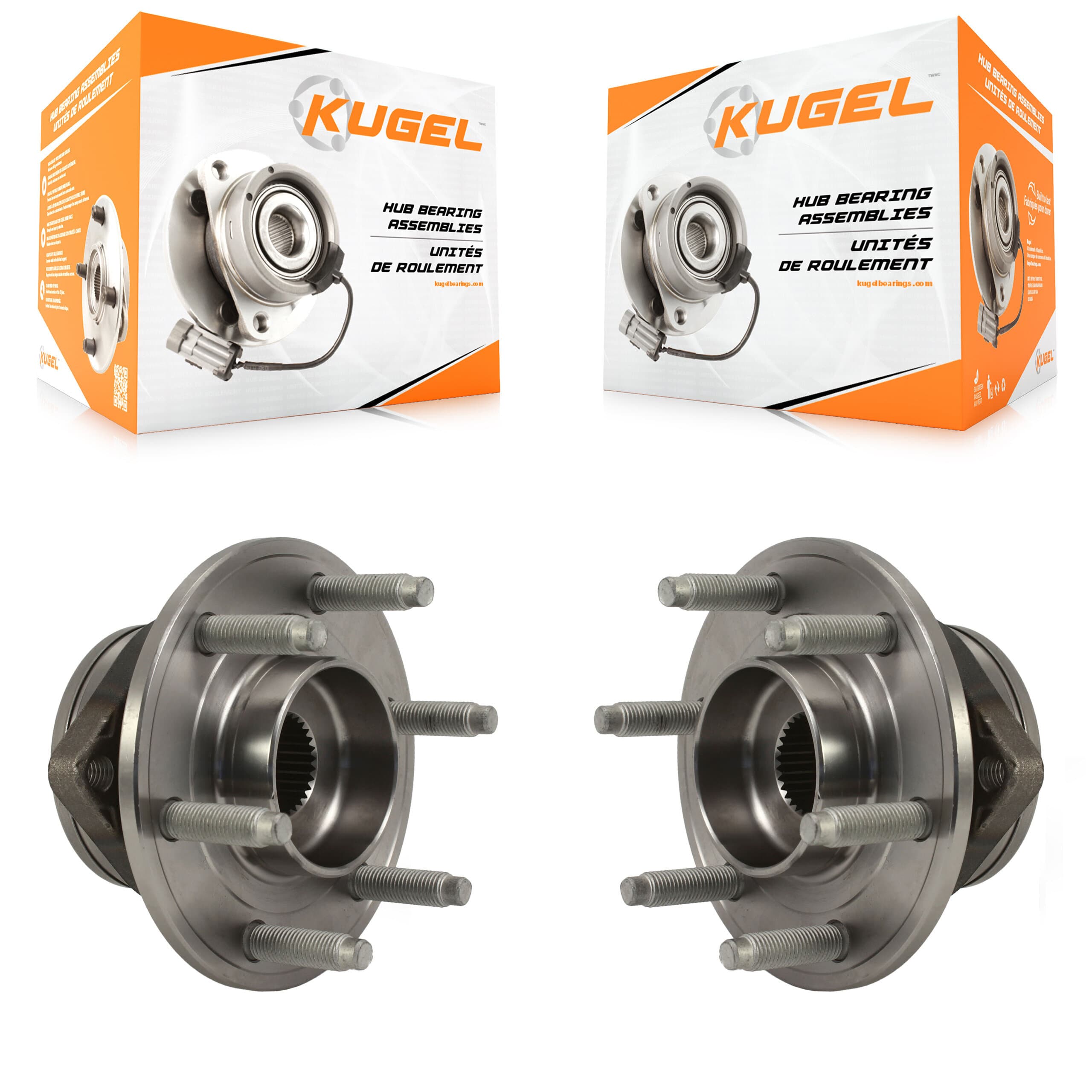 Kugel - K70-101757 - Front Wheel Bearing and Hub Assembly Kits image 1