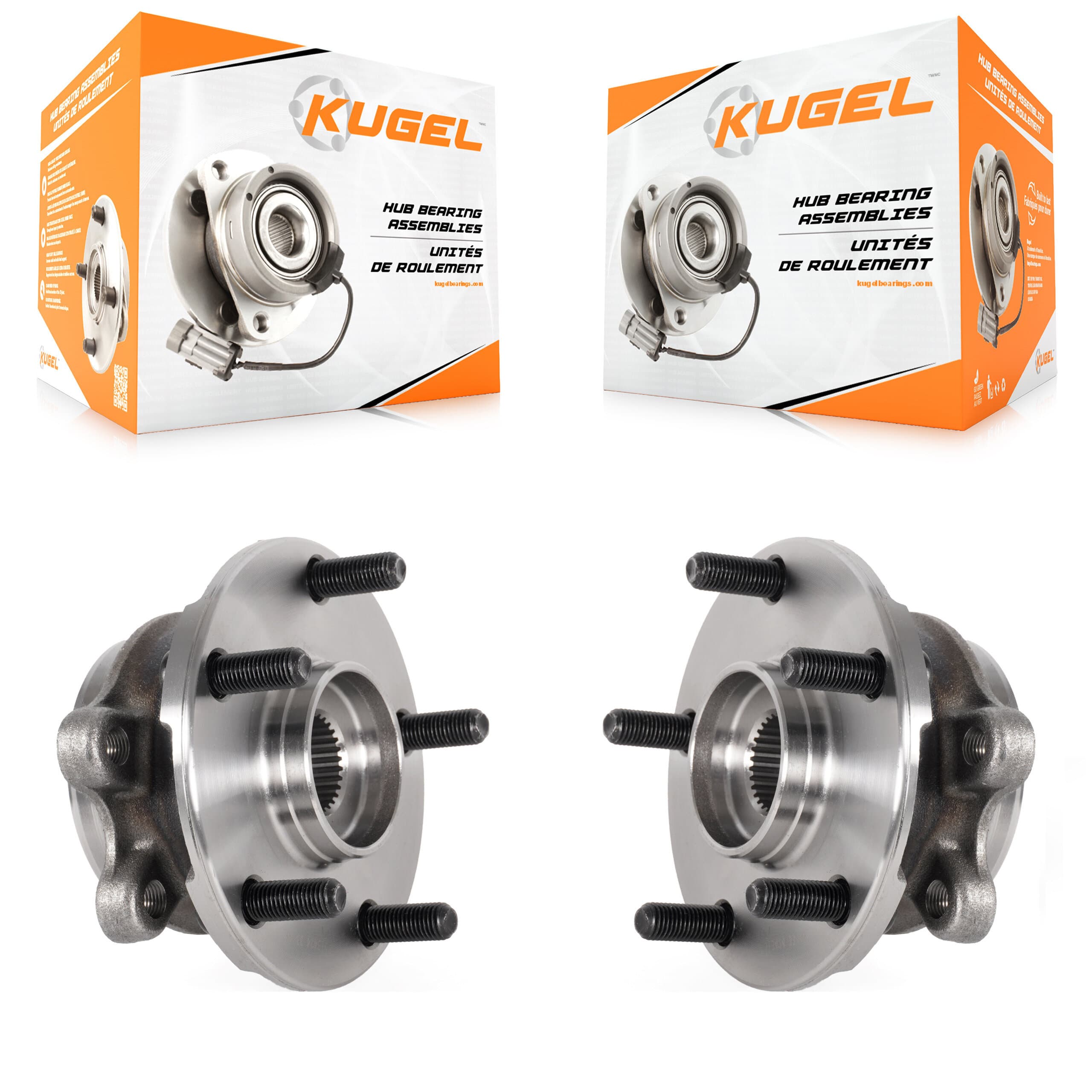 Kugel - K70-101873 - Front Wheel Bearing and Hub Assembly Kits image 1
