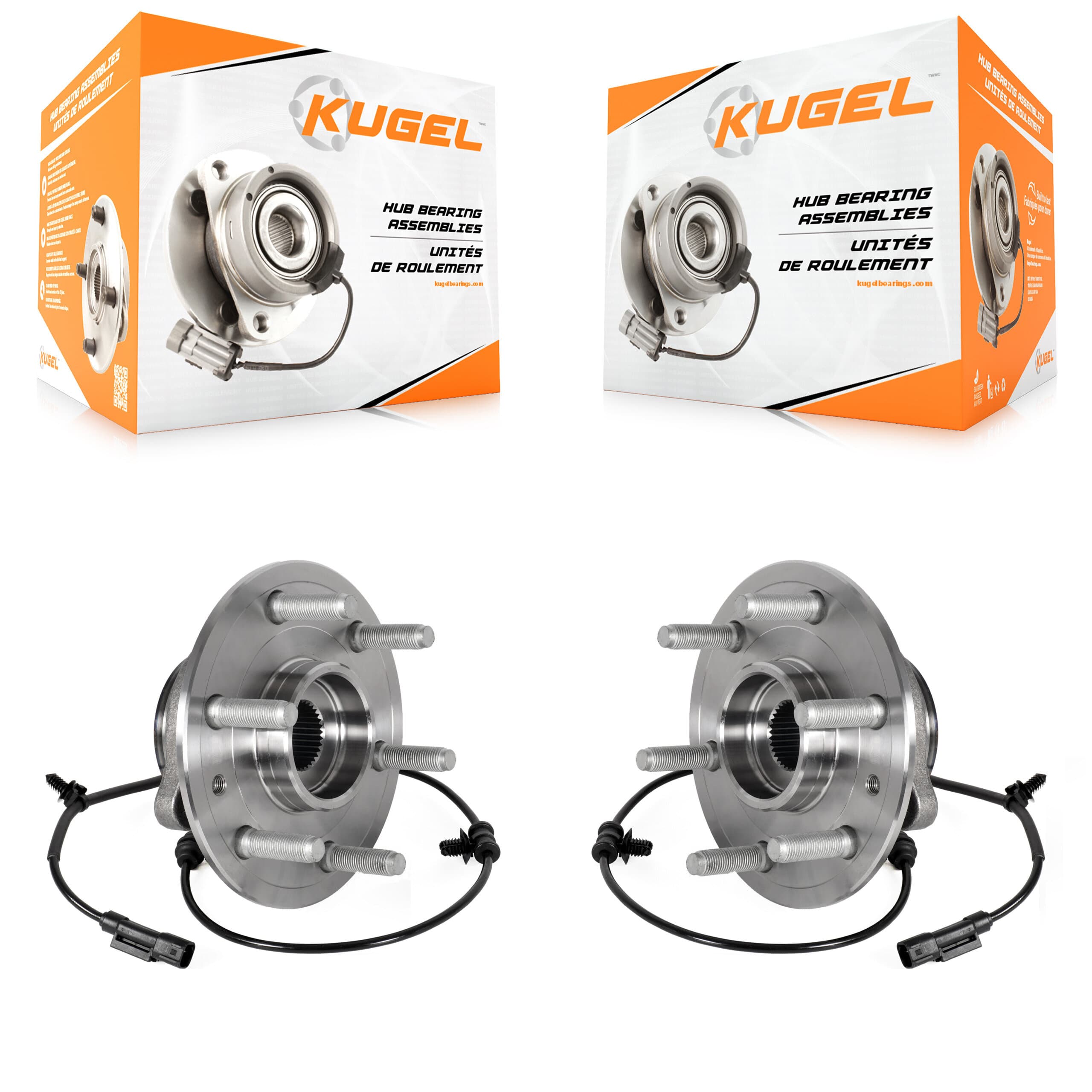 Kugel - K70-101877 - Front Wheel Bearing and Hub Assembly Kits image 1