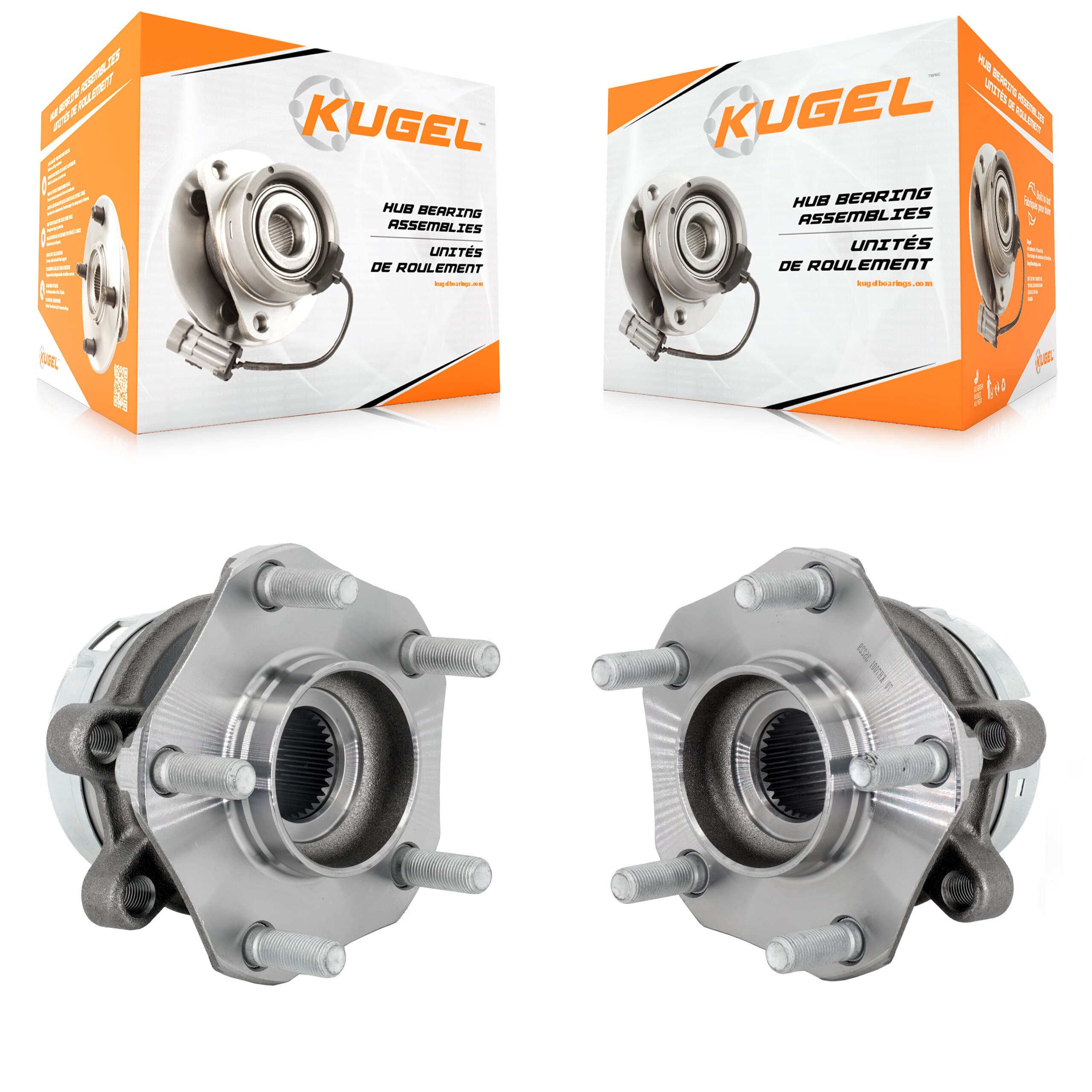 Kugel - K70-102059 - Front Wheel Bearing and Hub Assembly Kits image 1