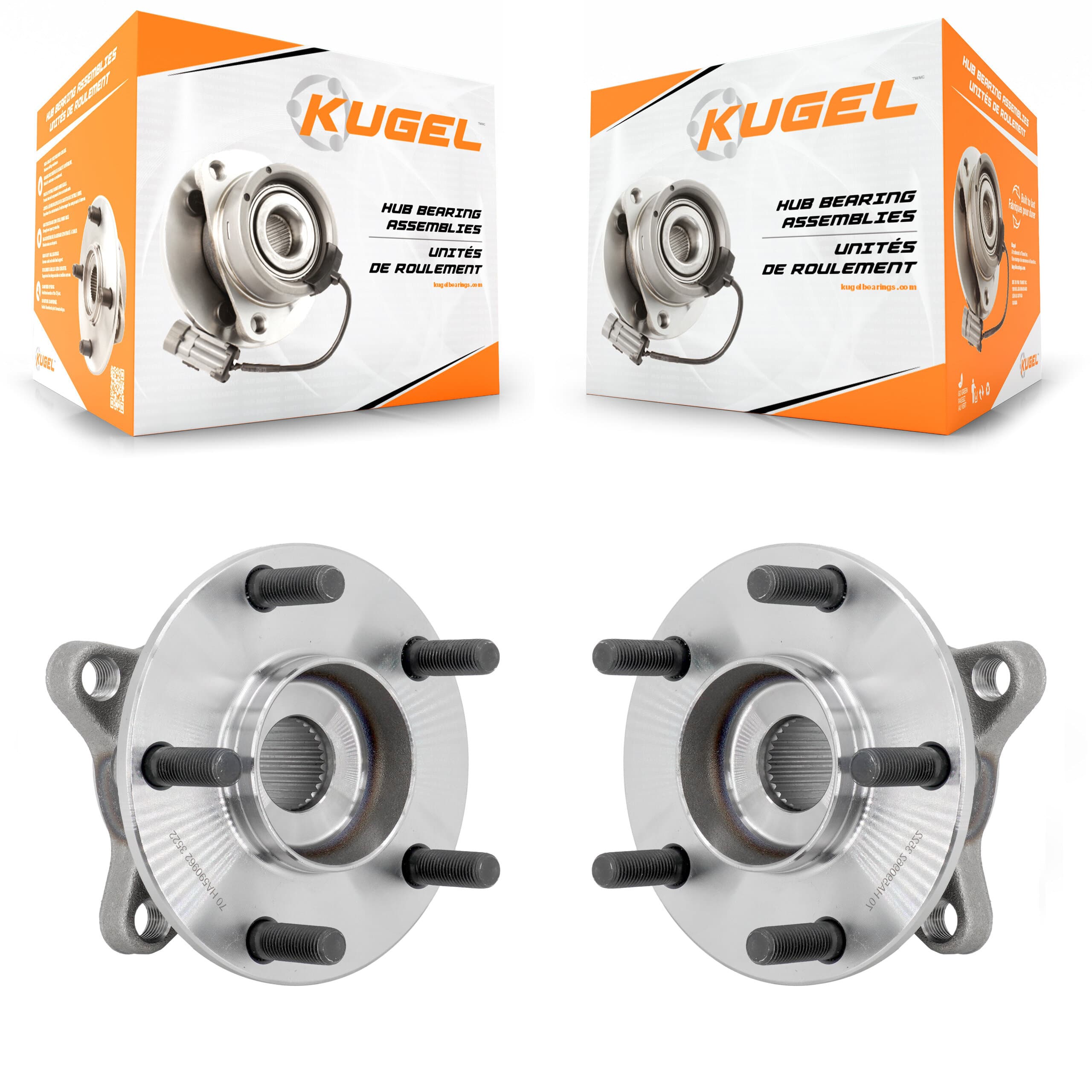 Kugel - K70-102081 - Front Wheel Bearing and Hub Assembly Kits image 1